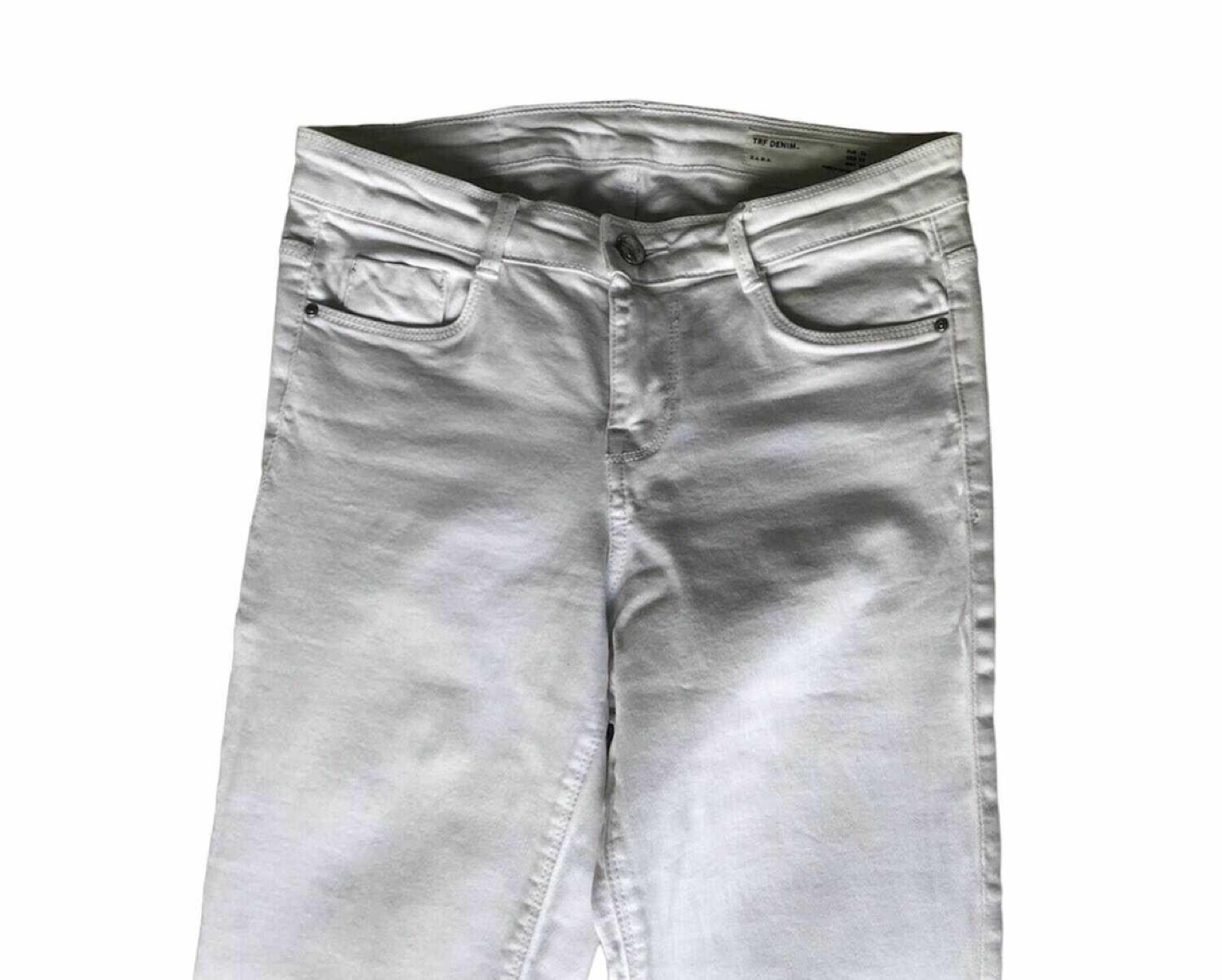 Zara White Skinny Jeans - Size 2 image indicator(4)