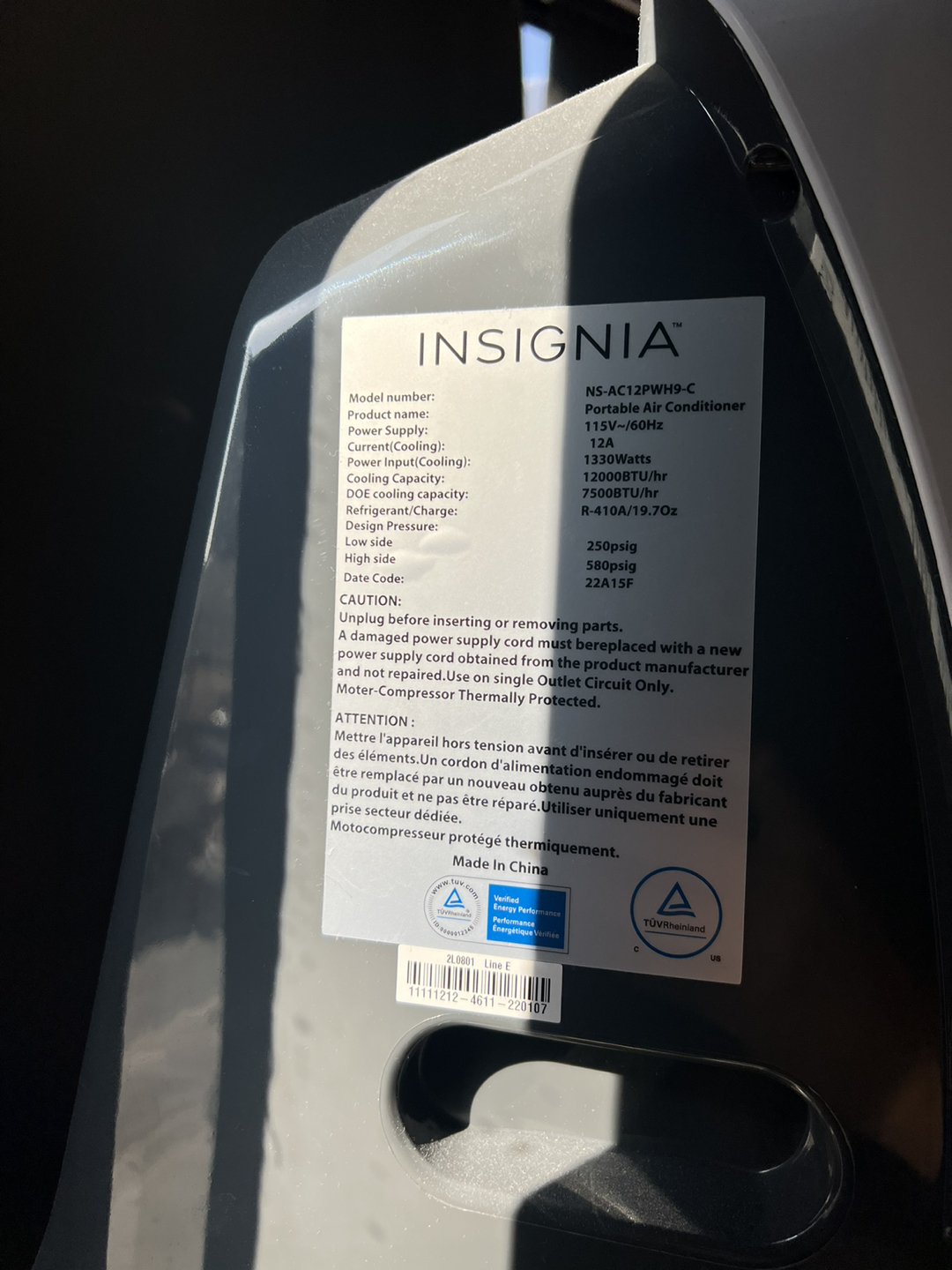 Portable air conditioner 12 000 btu thumbnail