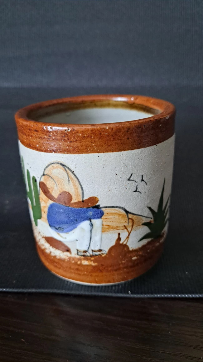 Vintage Mexico Tonala Ceramic Mug thumbnail