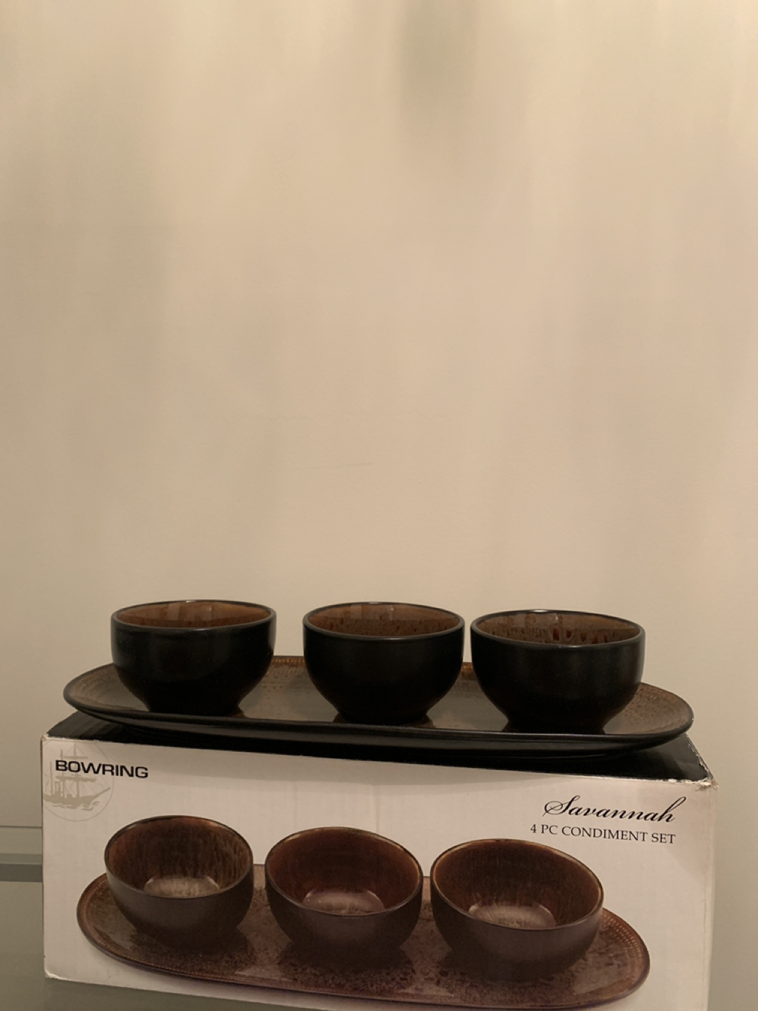 BOWRING 4pc Condiment Set