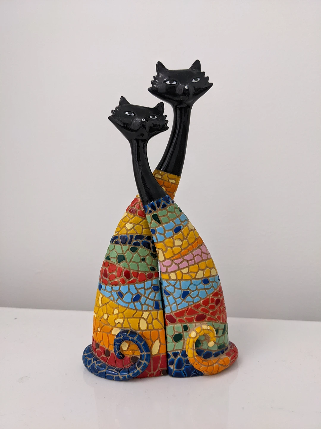 Mosaic Cat Figures