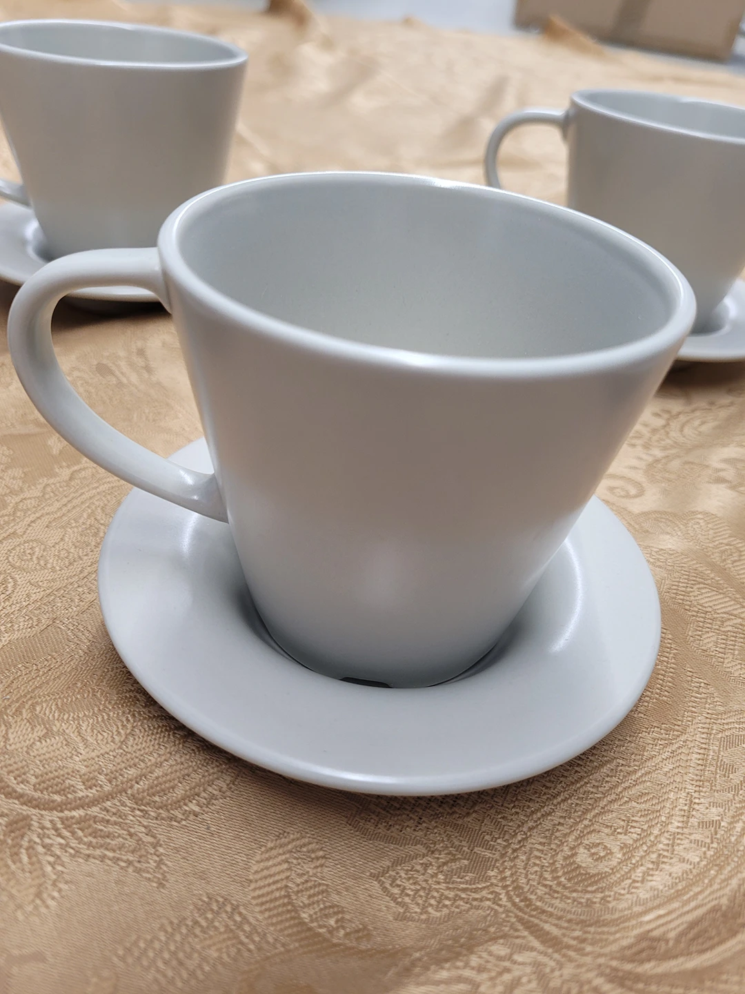 Set of 5 Grey-Blue Ikea Cups image indicator(3)