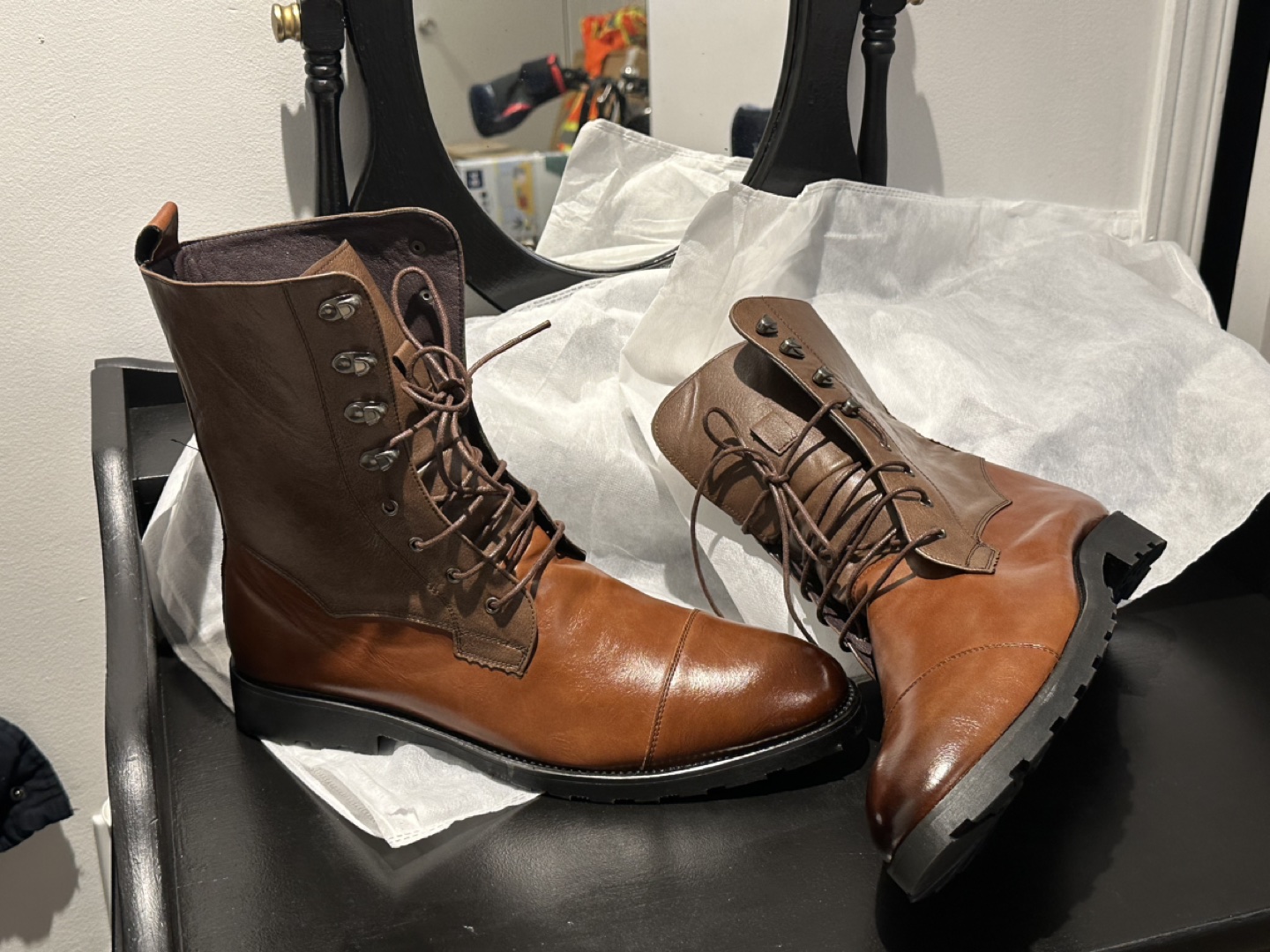 Men’s Italian Lace Up Boots - photo 3