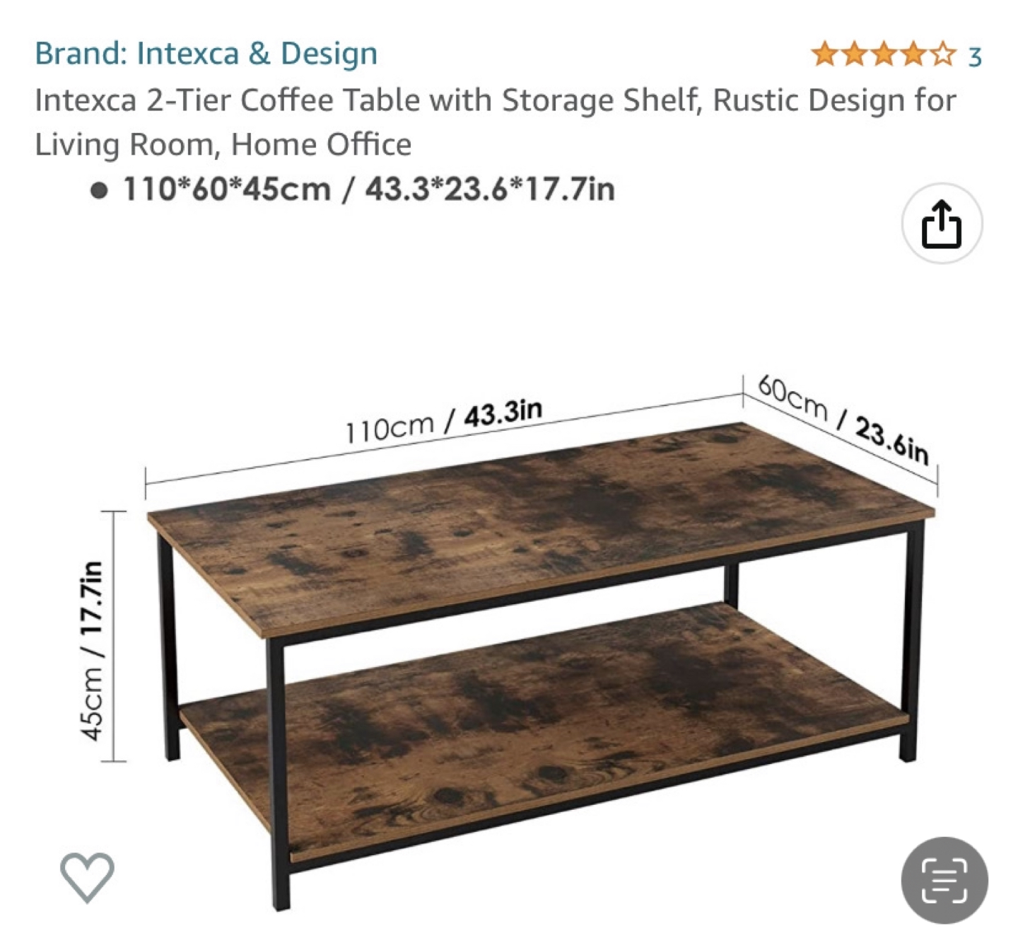 Rectangular Coffee Table - photo 2