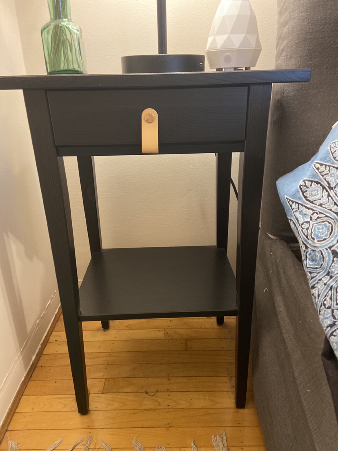 HEMNES IKEA black night stands - photo 2