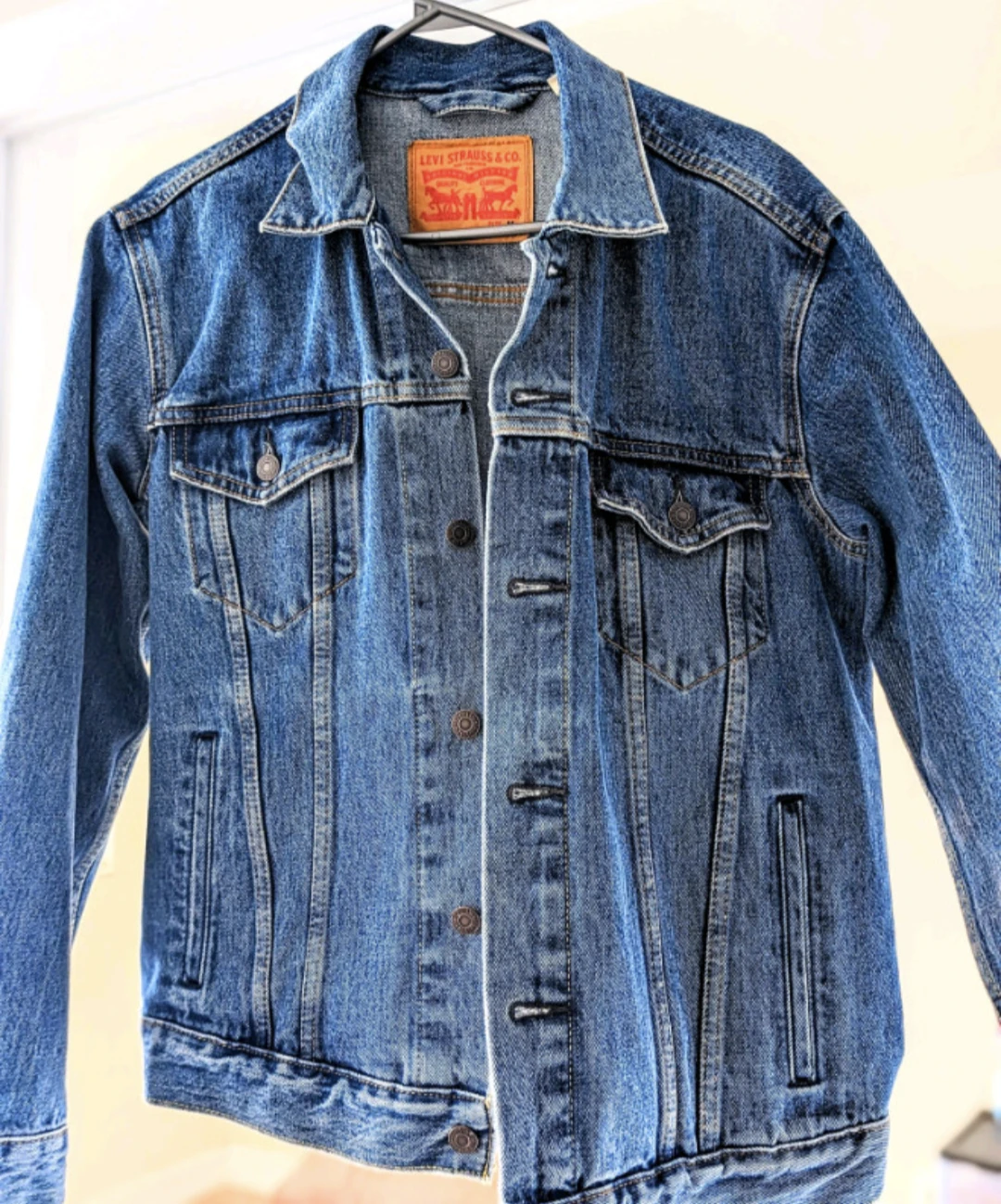 Levi's Men's Blue Denim Jacket (Medium size) thumbnail