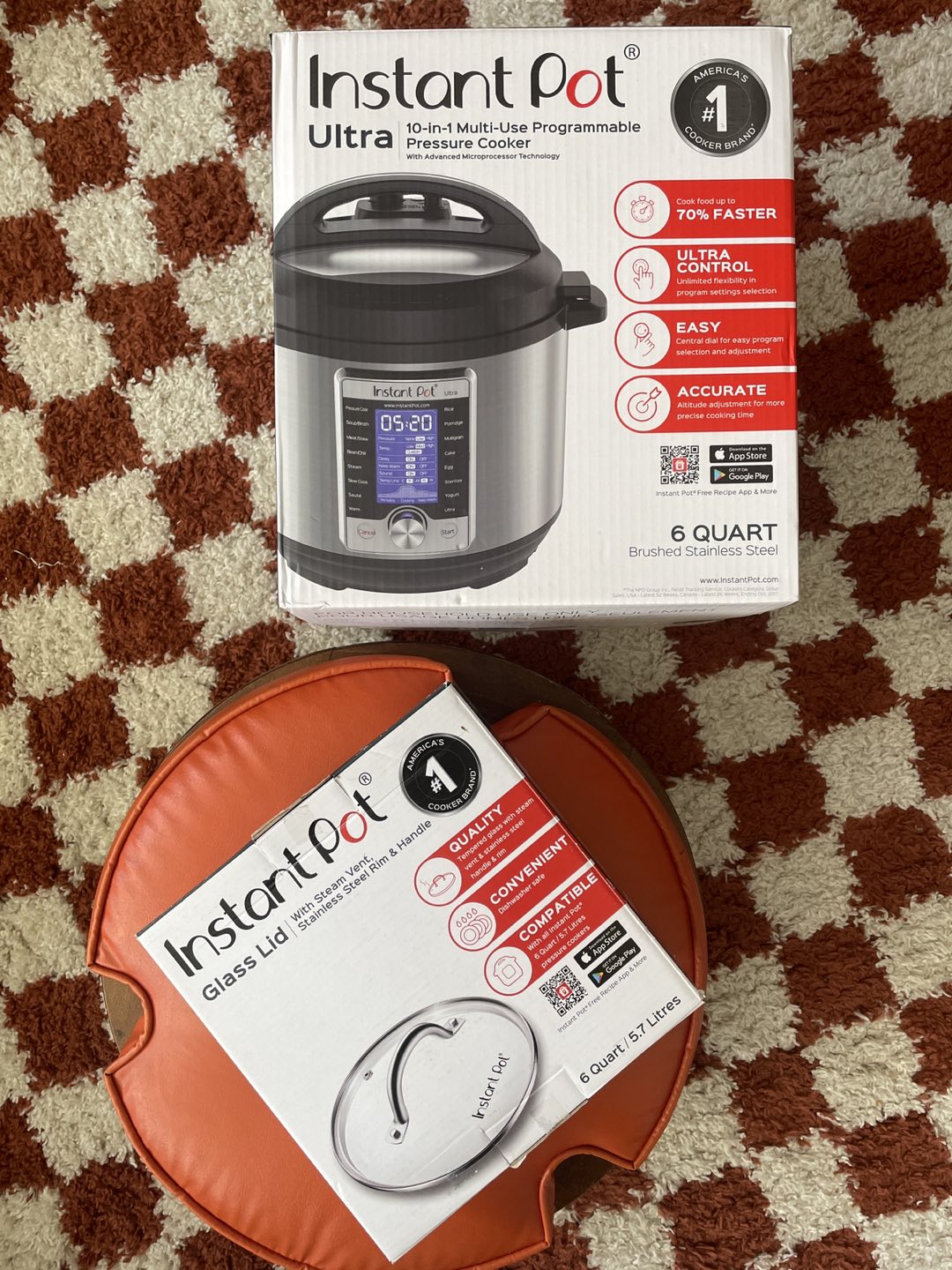 Instant Pot Ultra, 6 Quart Pressure Cooker with Glass Lid
