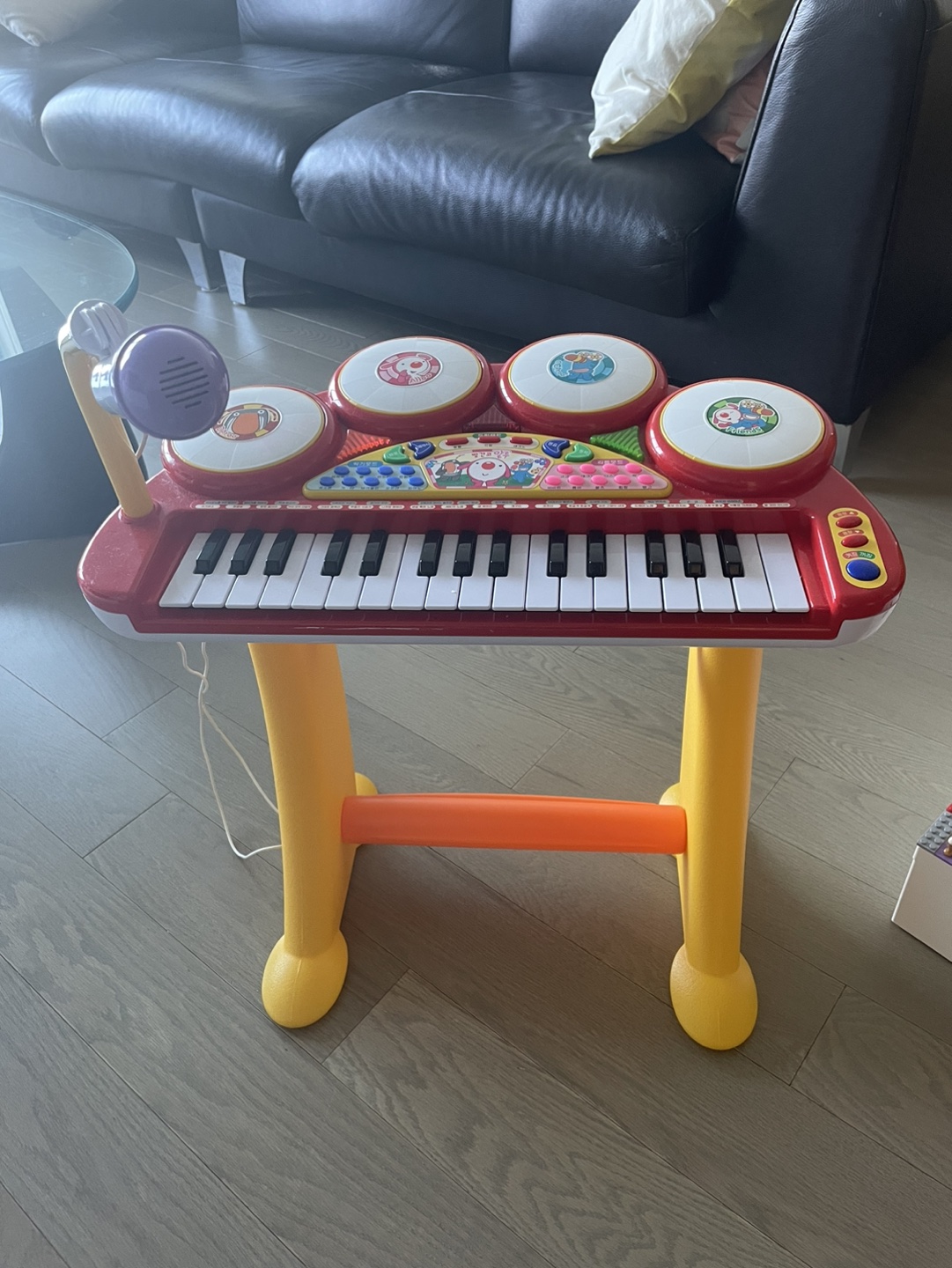 Kids piano + drum + Dj combination with Microphone