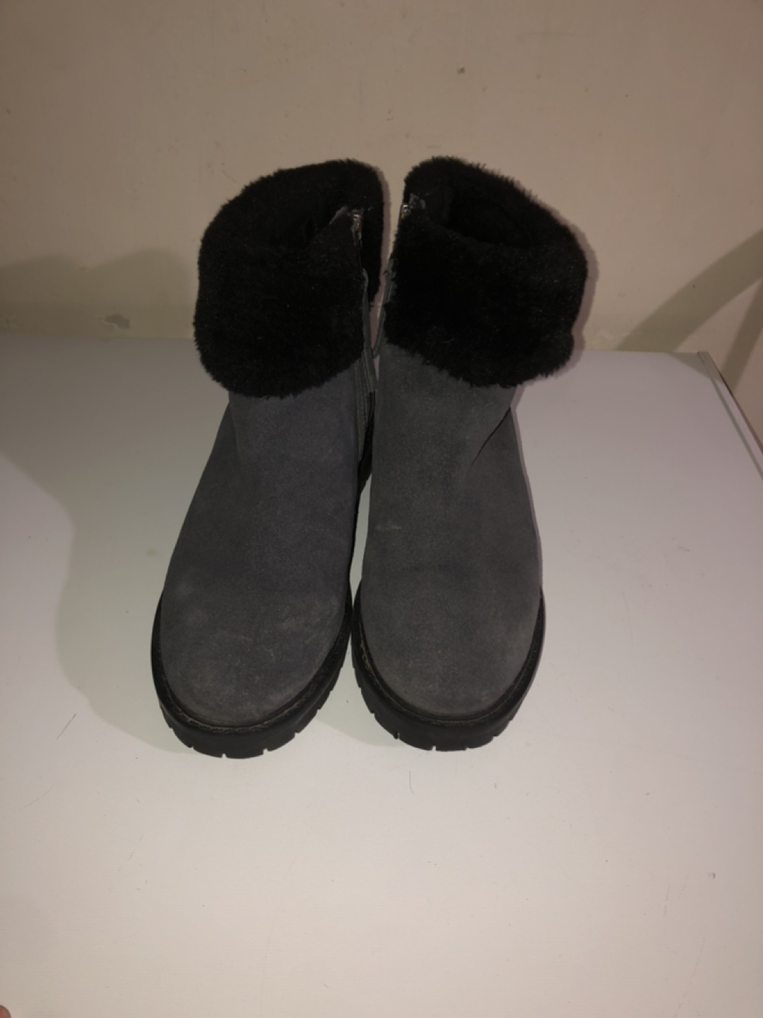 Cougar Womens Mid Suede Neptune BLK Size 7