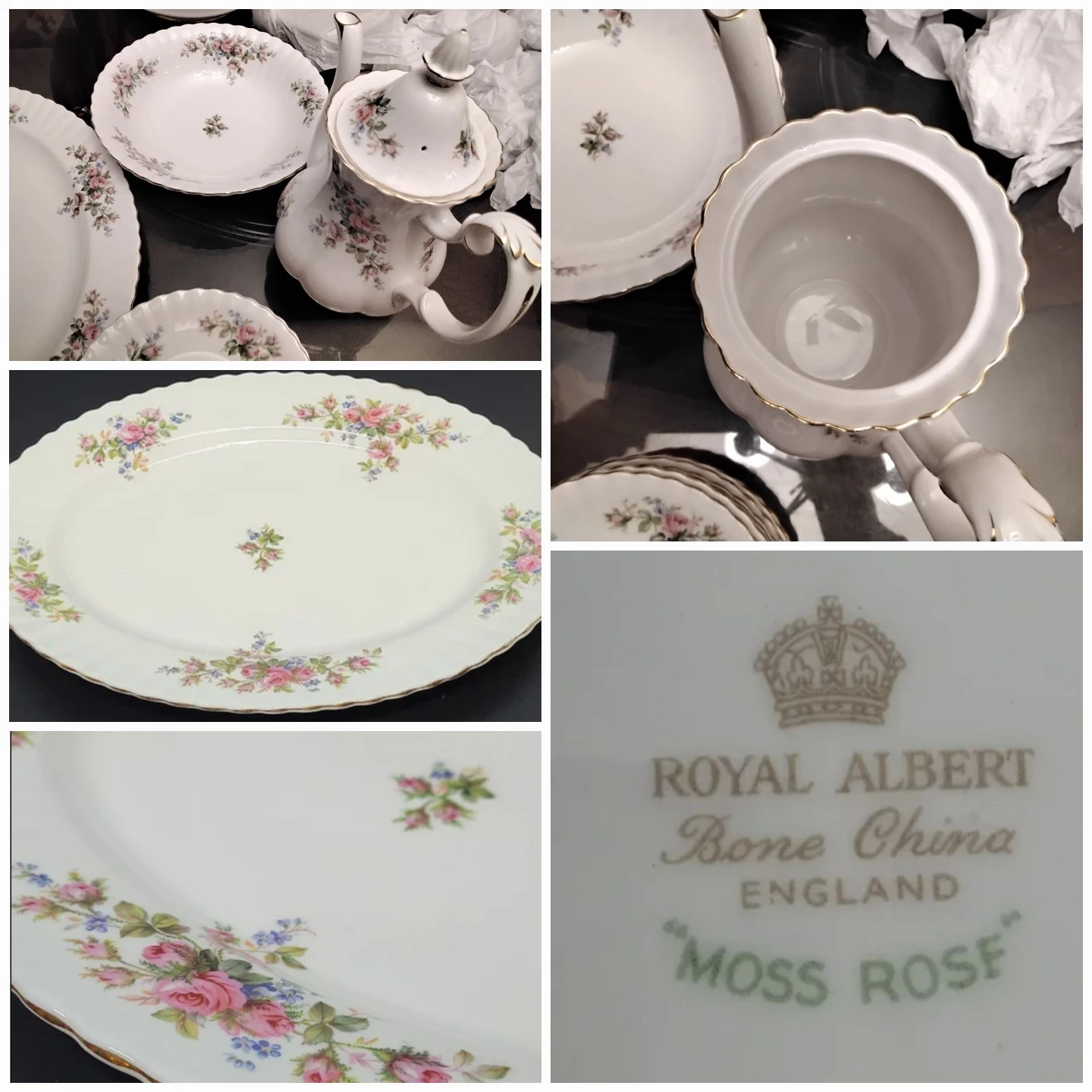 Royal Albert " Moss Rose" Bundle, Selling as a Bundle thumbnail