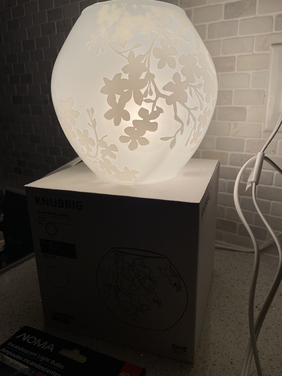 IKEA - KNUBBIG table lamp including 4 light bulbs - photo 3