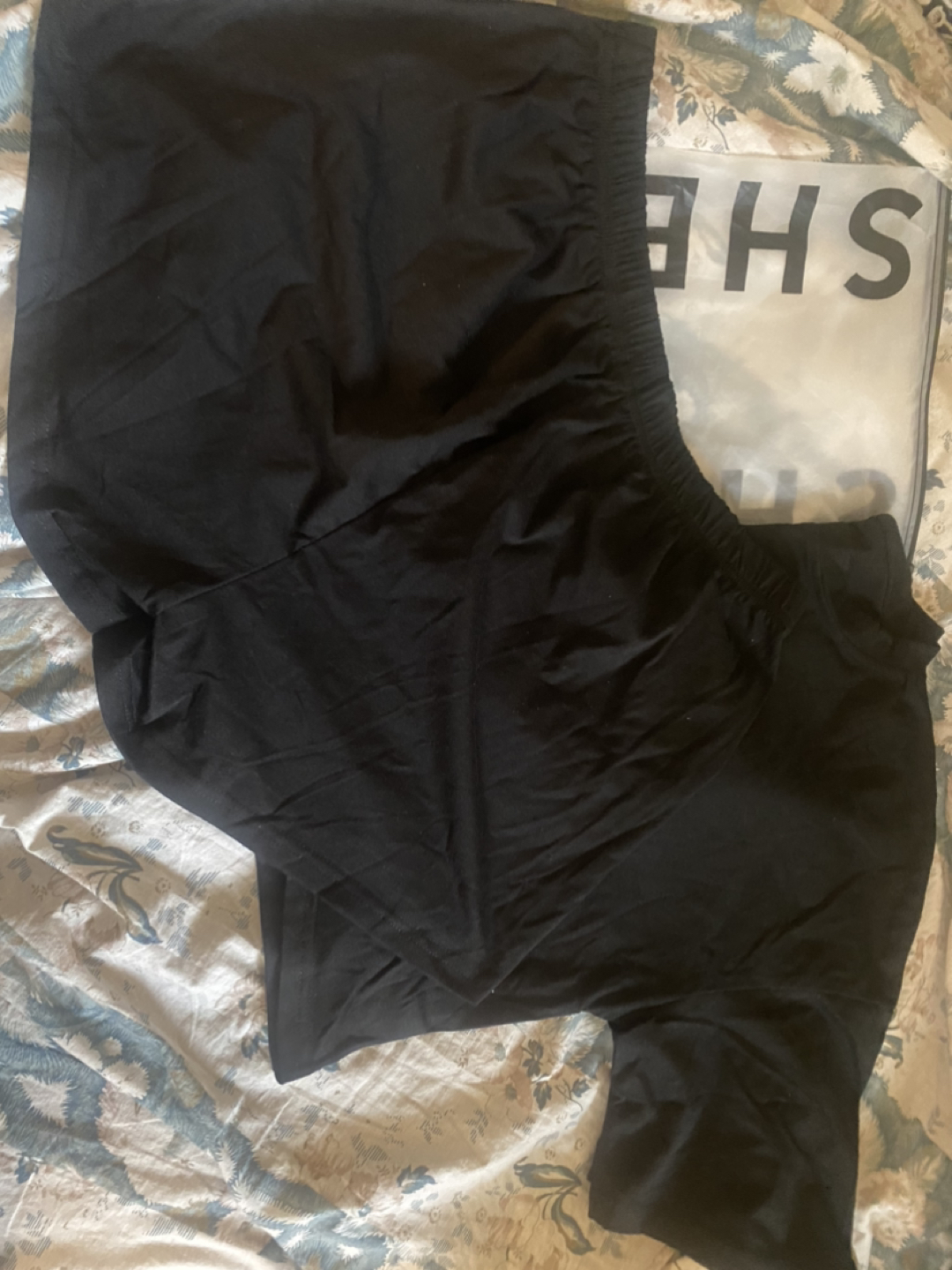 Crop T & High Waisted Short Matching Set (Large) thumbnail