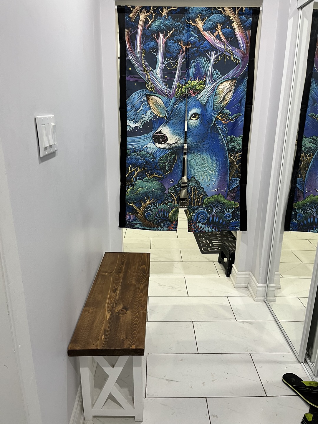 Entryway  bench wood custom made - photo 2