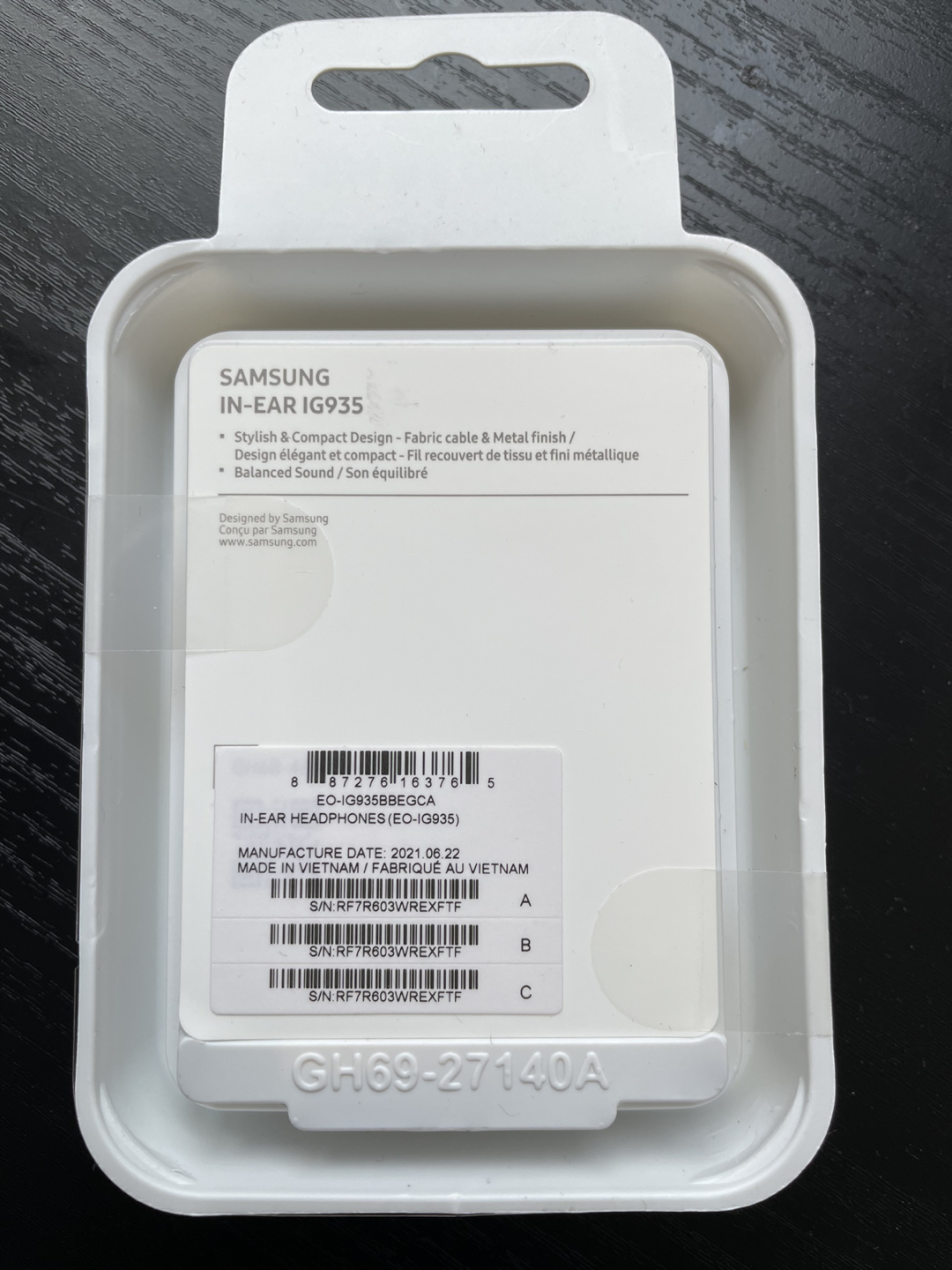 NEW SAMSUNG EAR PHONE image indicator(2)