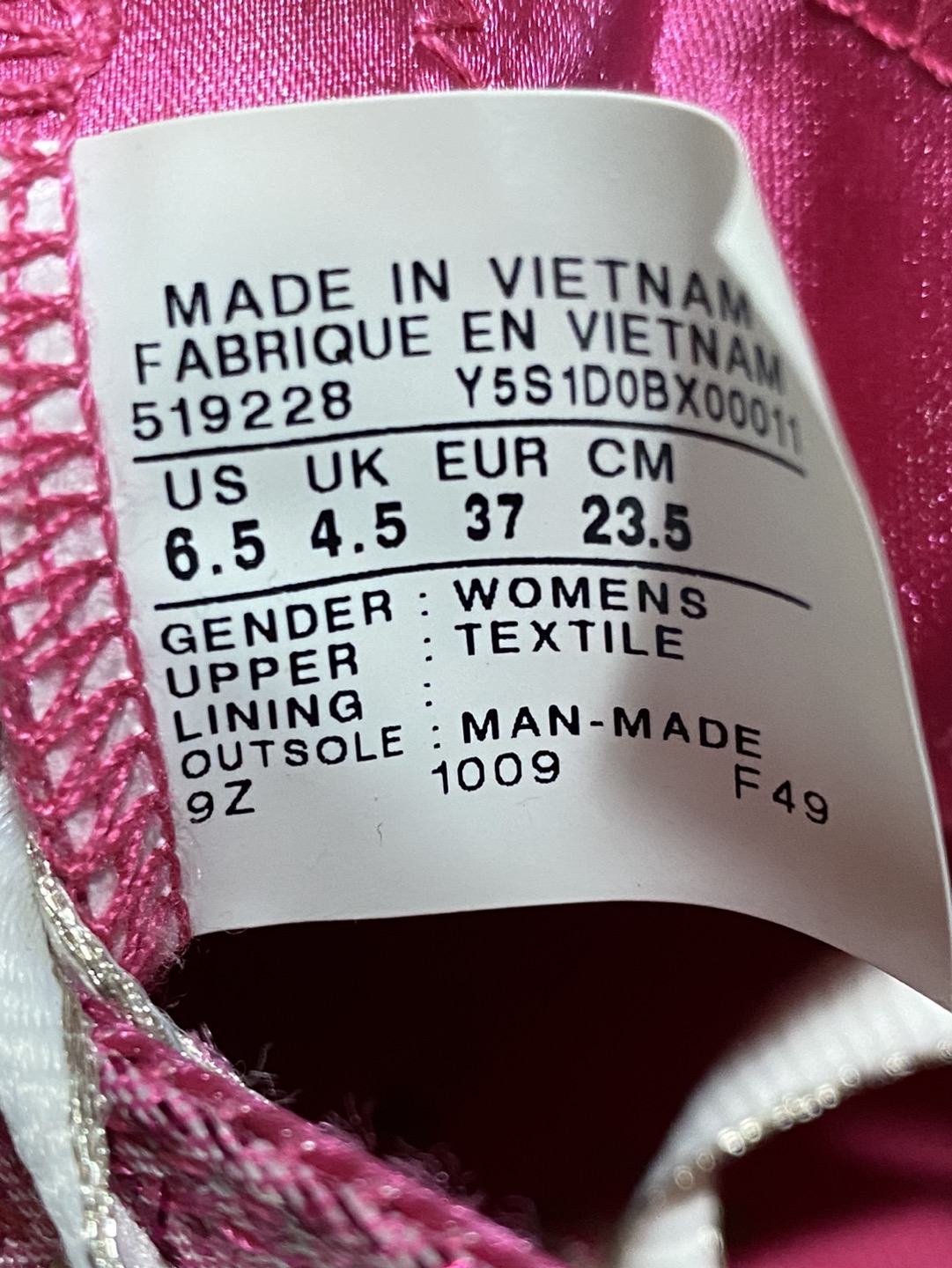 Converse All Star Pink Sparkle Sneakers Size 6.5 image indicator(7)