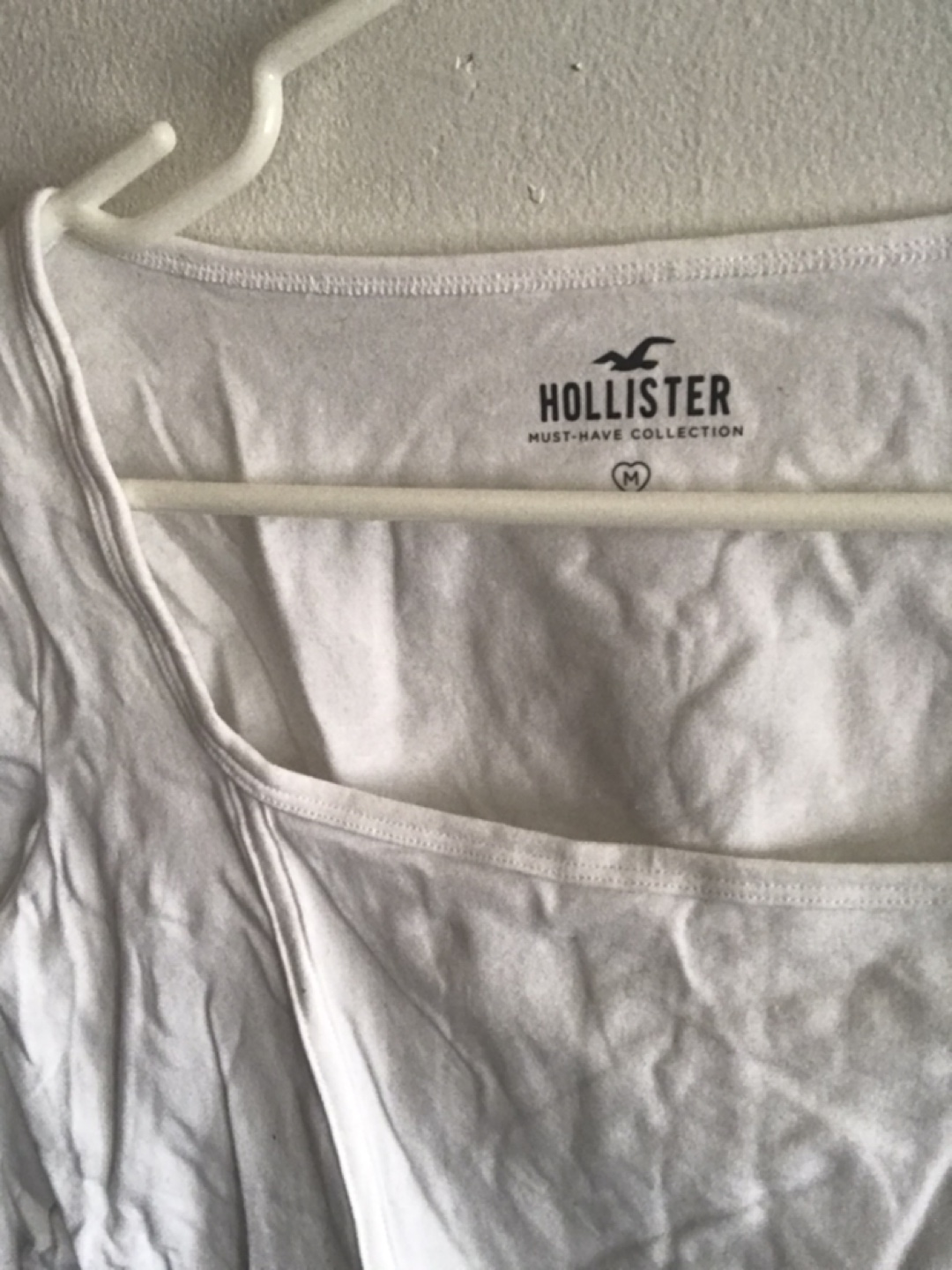 Brand new white Hollister bell sleeve top thumbnail