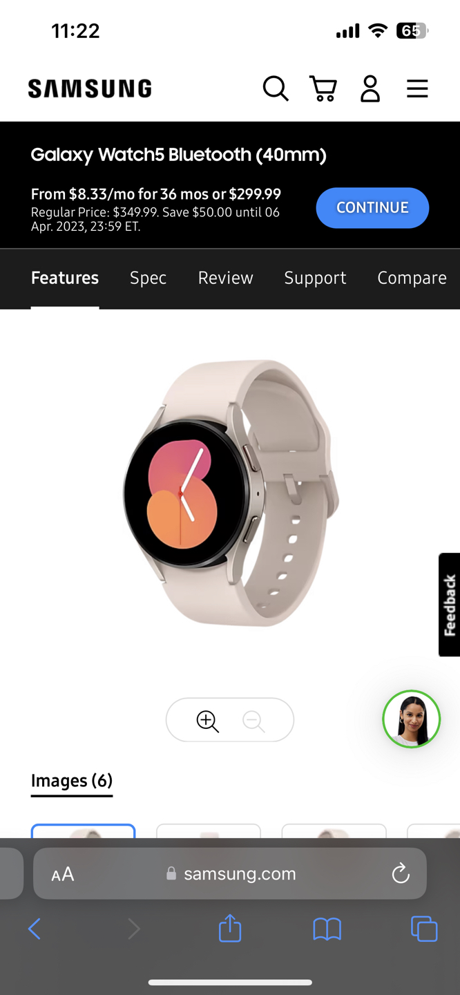 Samsung Galaxy Watch5 + super fast wireless charger - photo 3