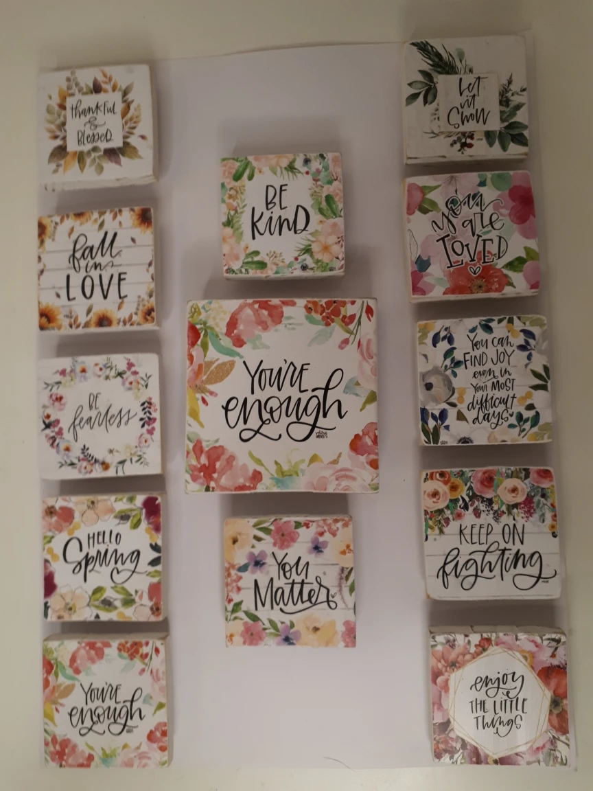 Set of 13 Motivational Refrigerator Magnets