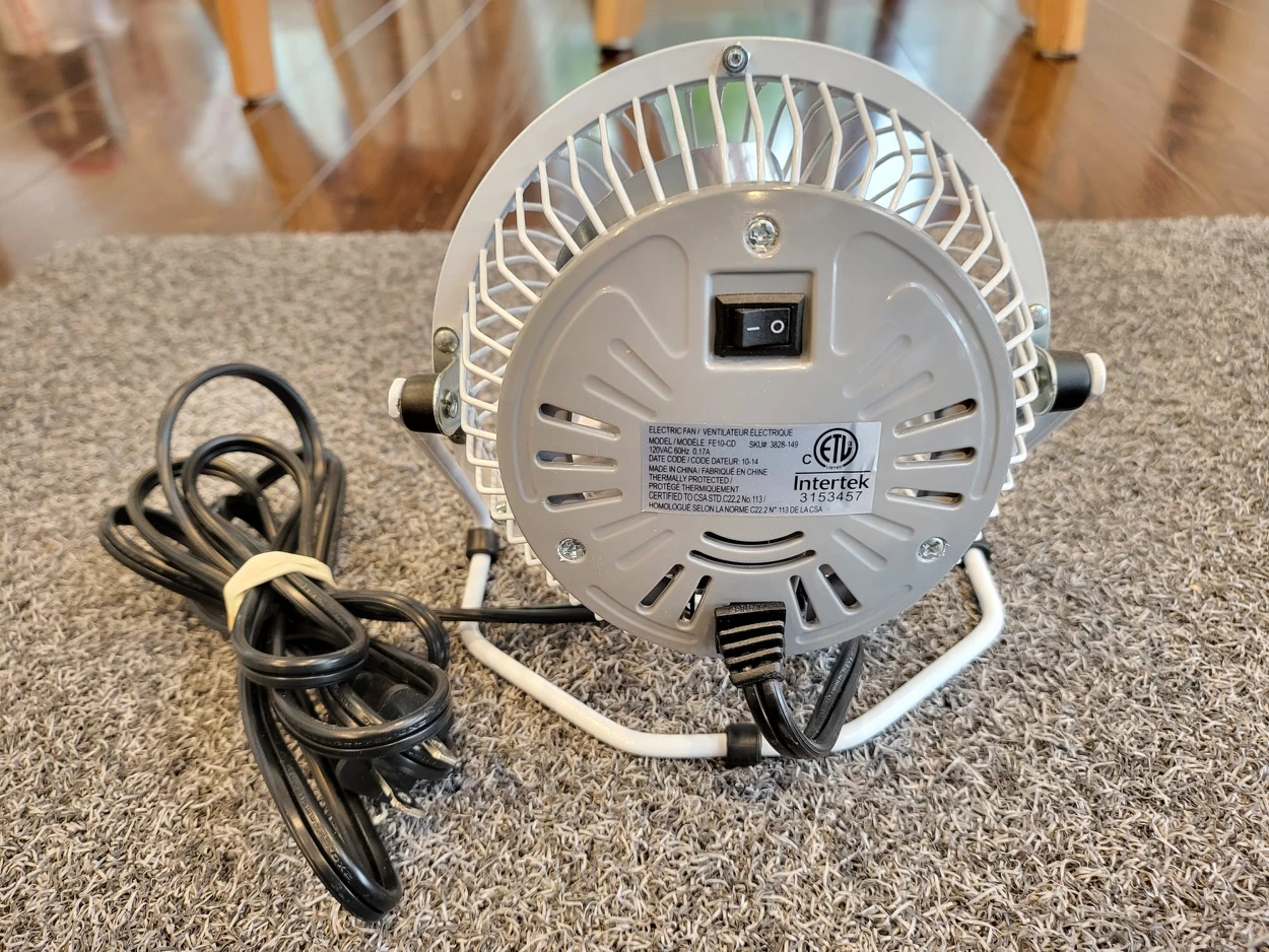 table fan