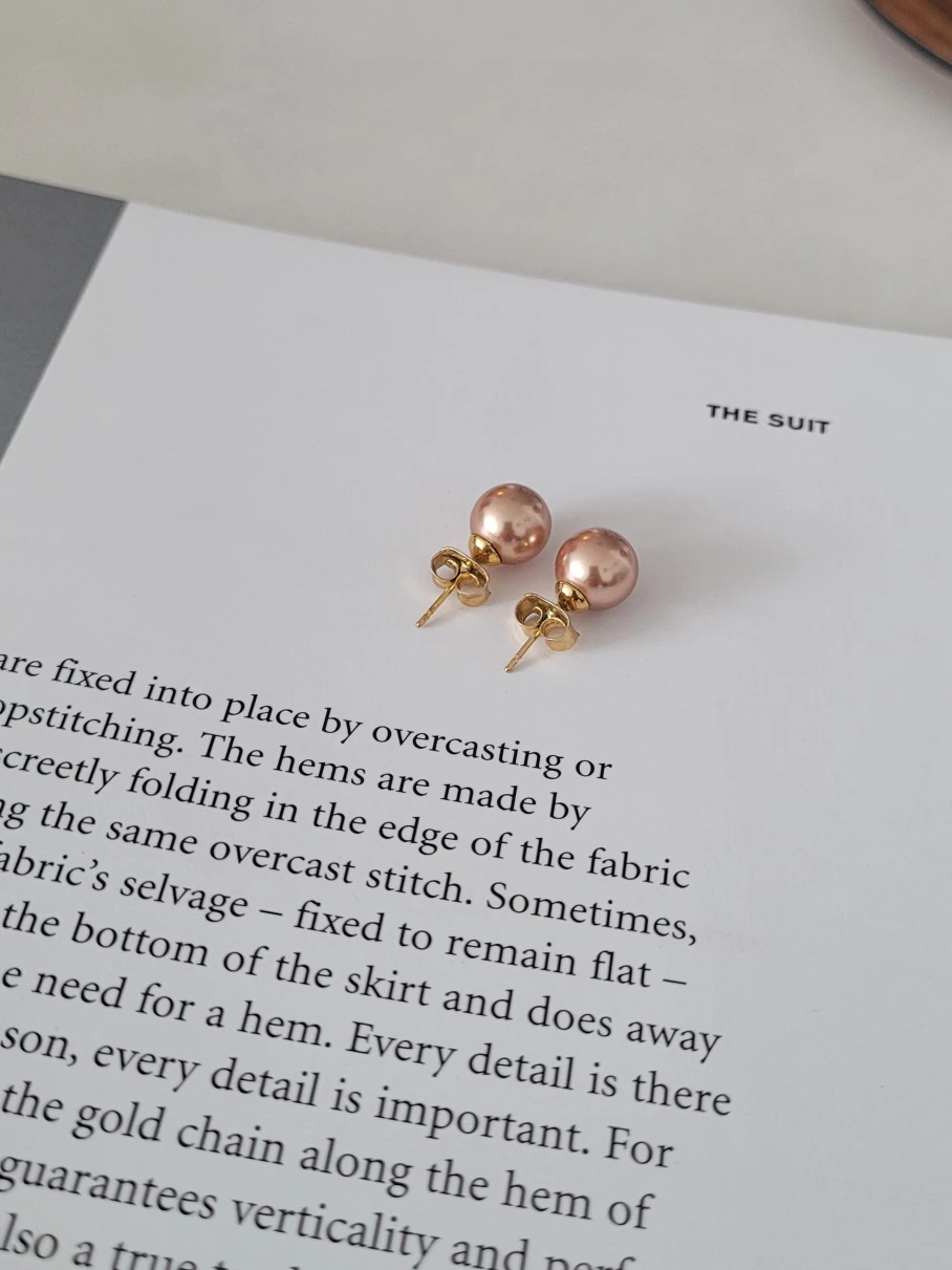 Elegant pearl earings image indicator(4)