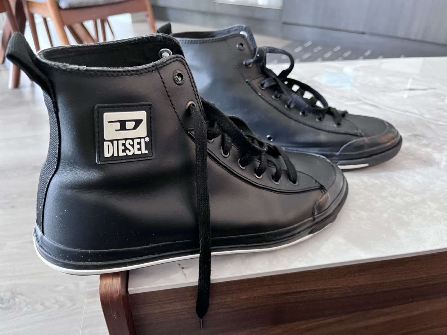 Men’s Diesel Black high cut shoes
