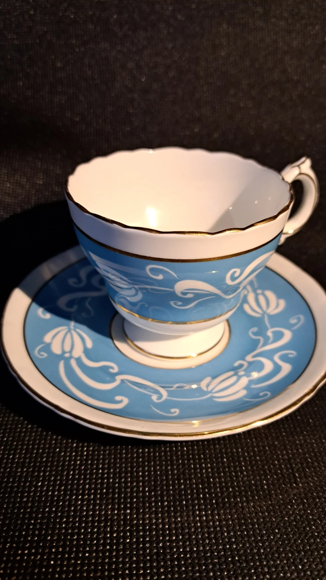 Very rare Cauldon Bon China Tea cap and Soucer thumbnail