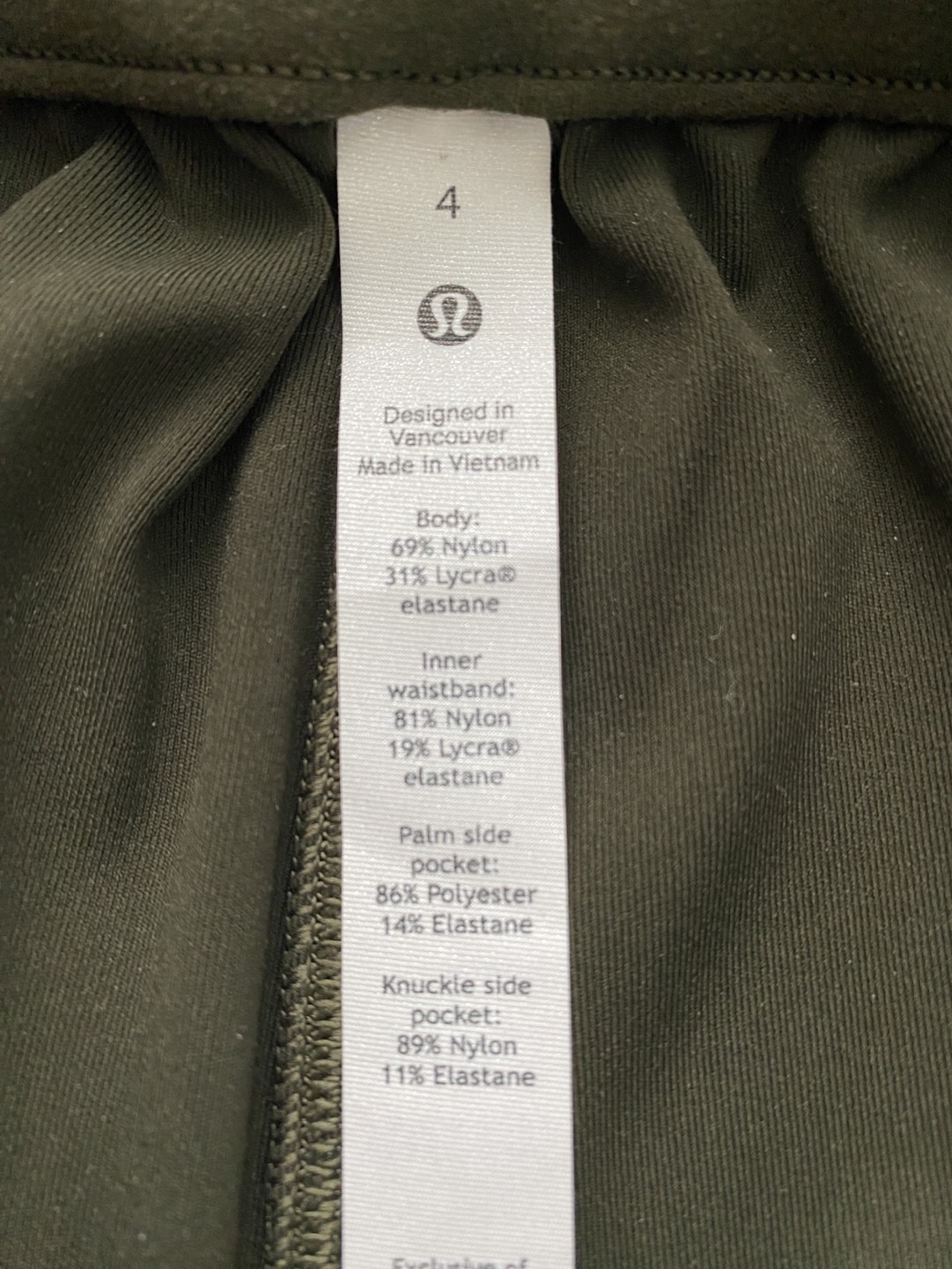 Lululemon Pant (Dark Olive, Size 4) - photo 4