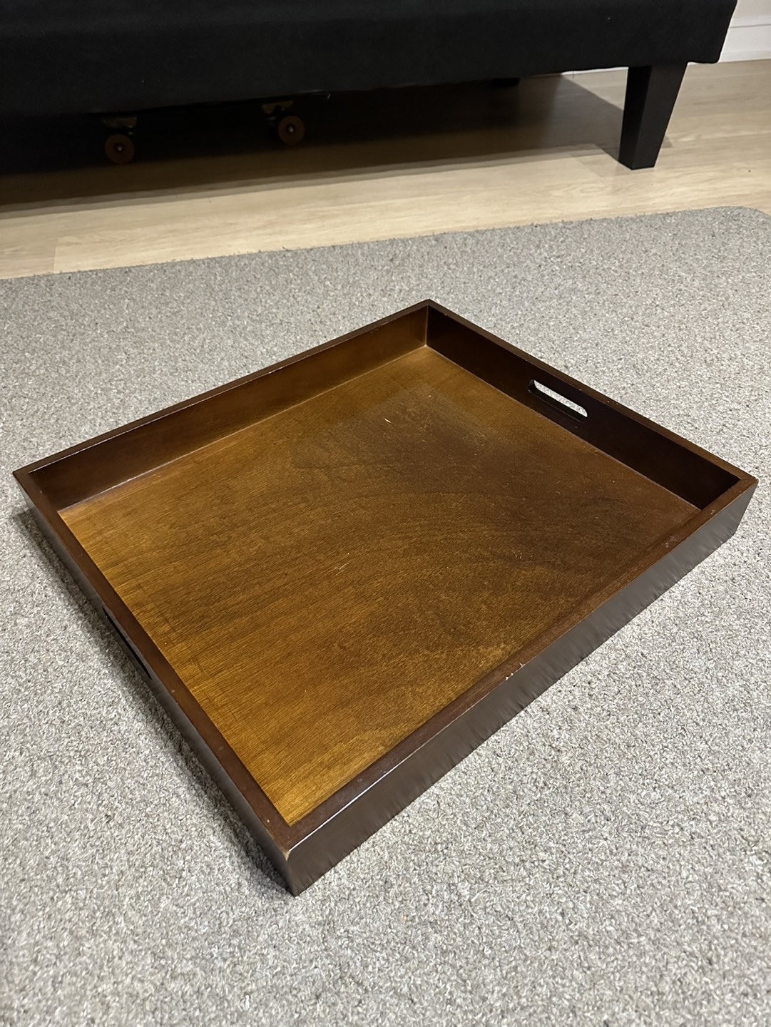 Wood Ottoman Tray with Handles 🦃