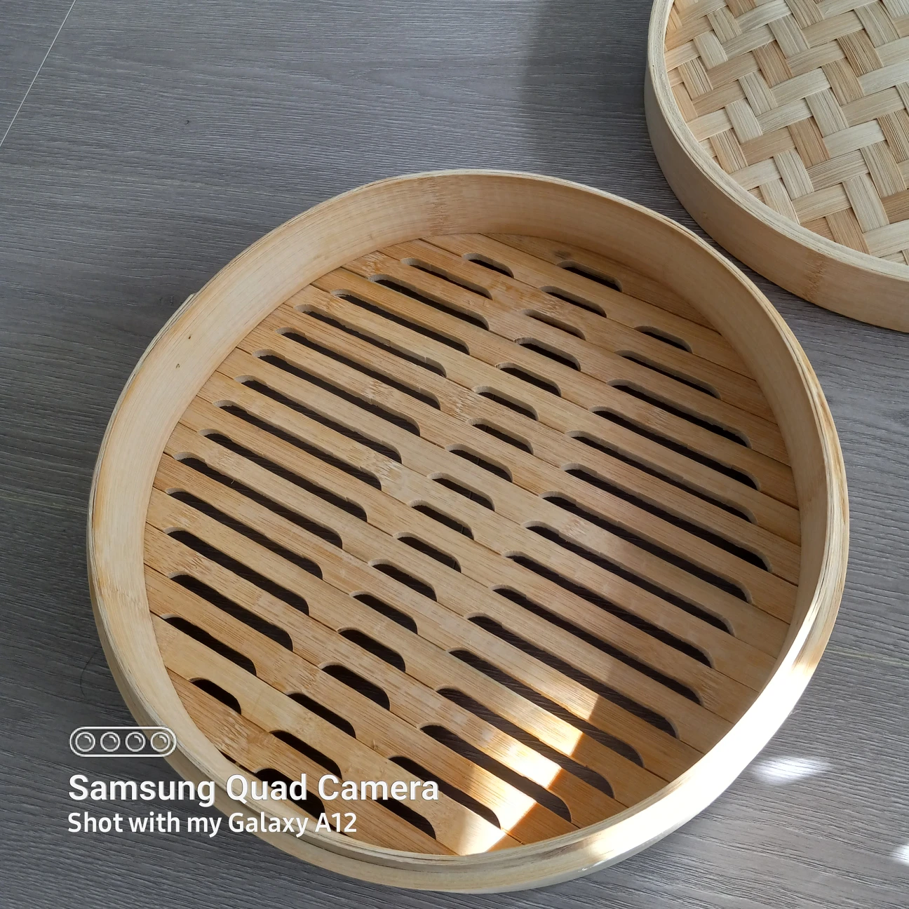 new large 12" bamboo steamer - photo 4