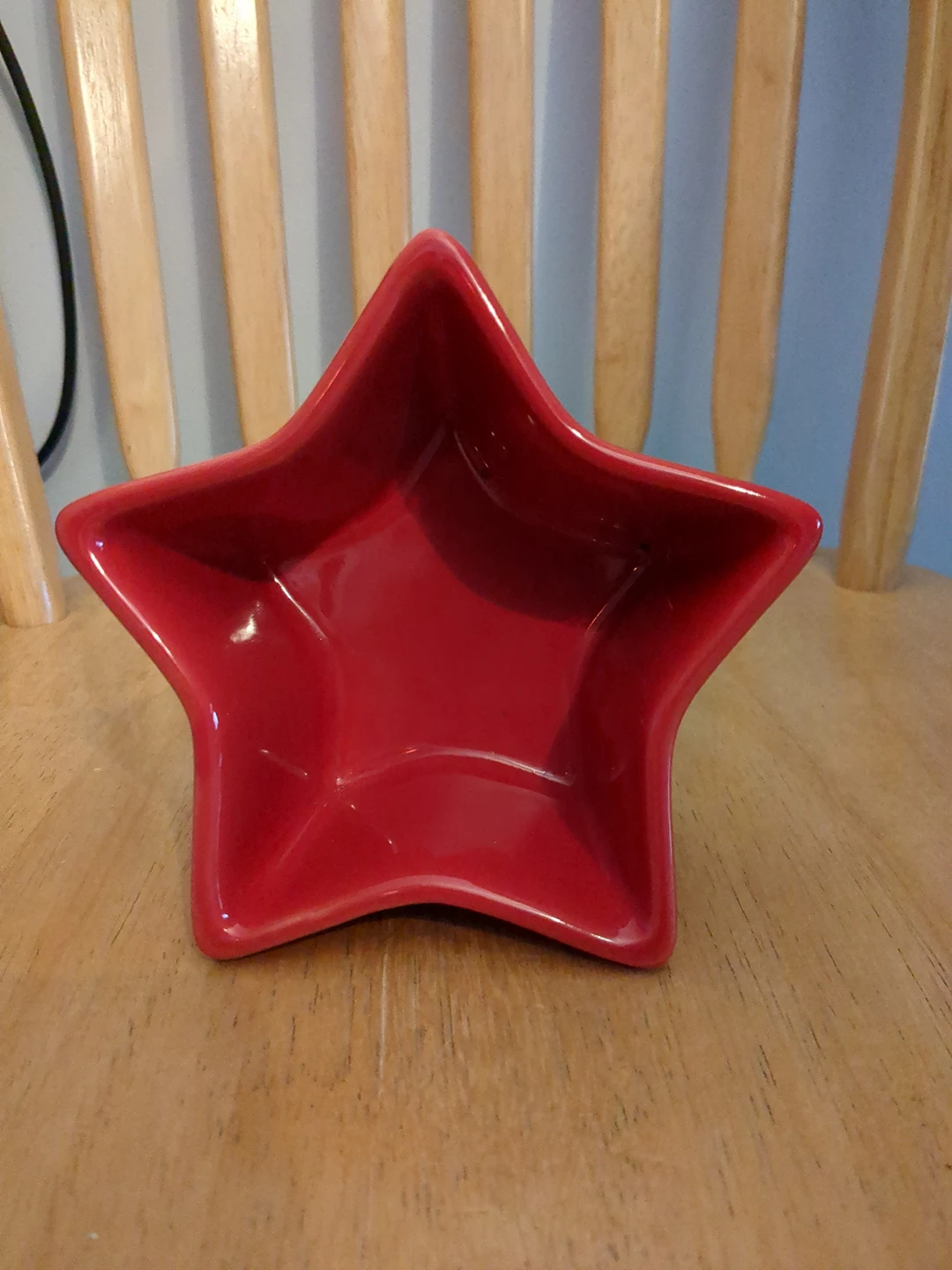Red star-shaped bowl - photo 2