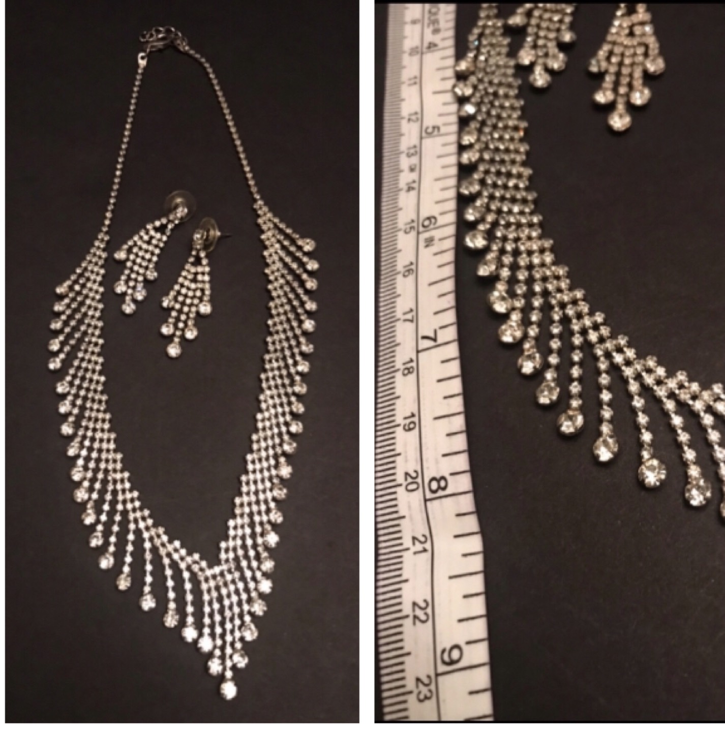 Red Rhinestone Necklace Set/Assorted Necklace Sets image indicator(6)