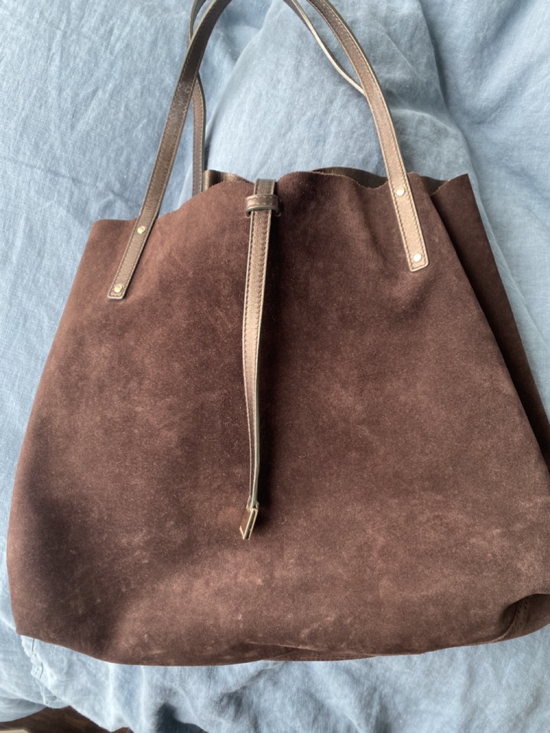 Tiffany reversible,  Leather  and suede Tote /Purse image indicator(2)