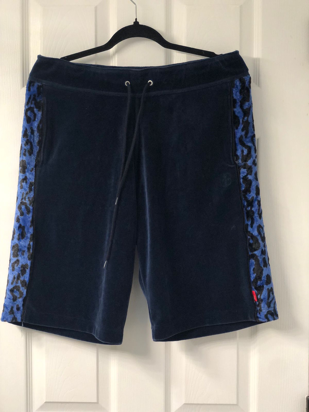 WTAPS, warmup shorts, animal print,velvet, 1 piece o 2 set, M