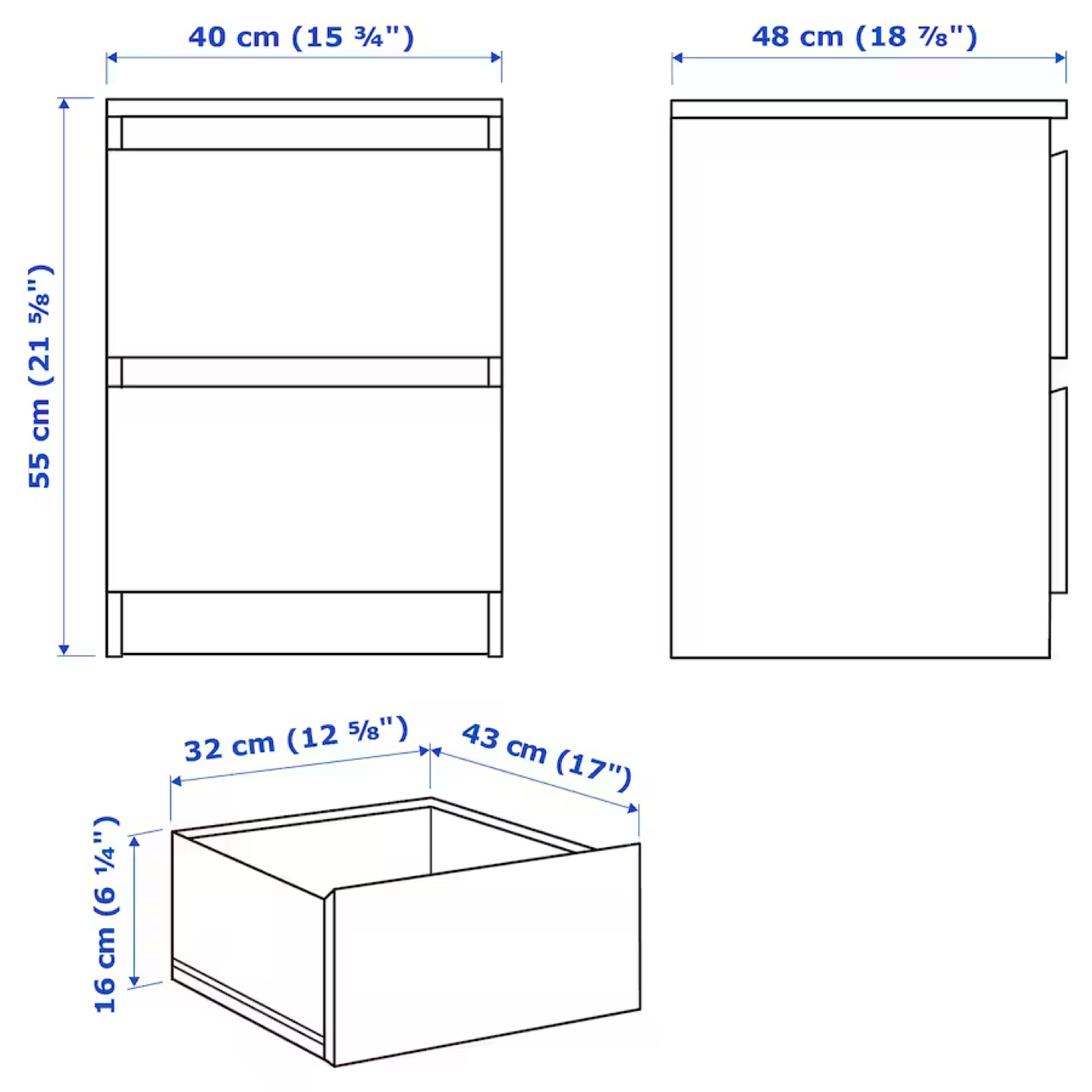 IKEA Malm Side Table