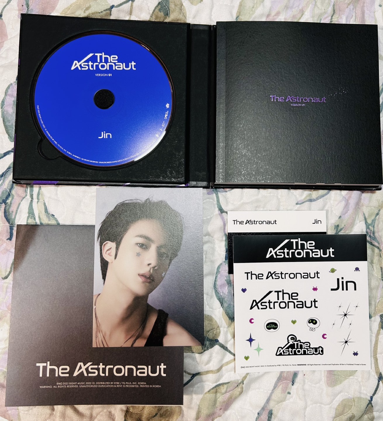 BTS Jin Astronaut Album Ver. 1 & 2. Kpop image indicator(2)