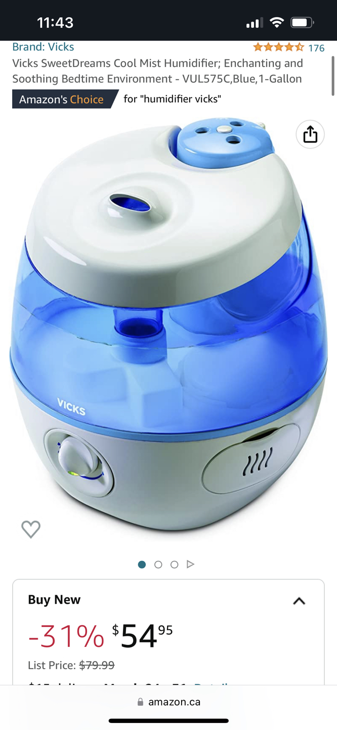 Vicks SweetDreams Cool Mist Humidifier - photo 2