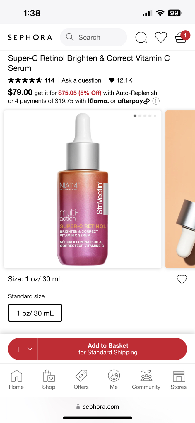 StriVectin serum C retinol thumbnail