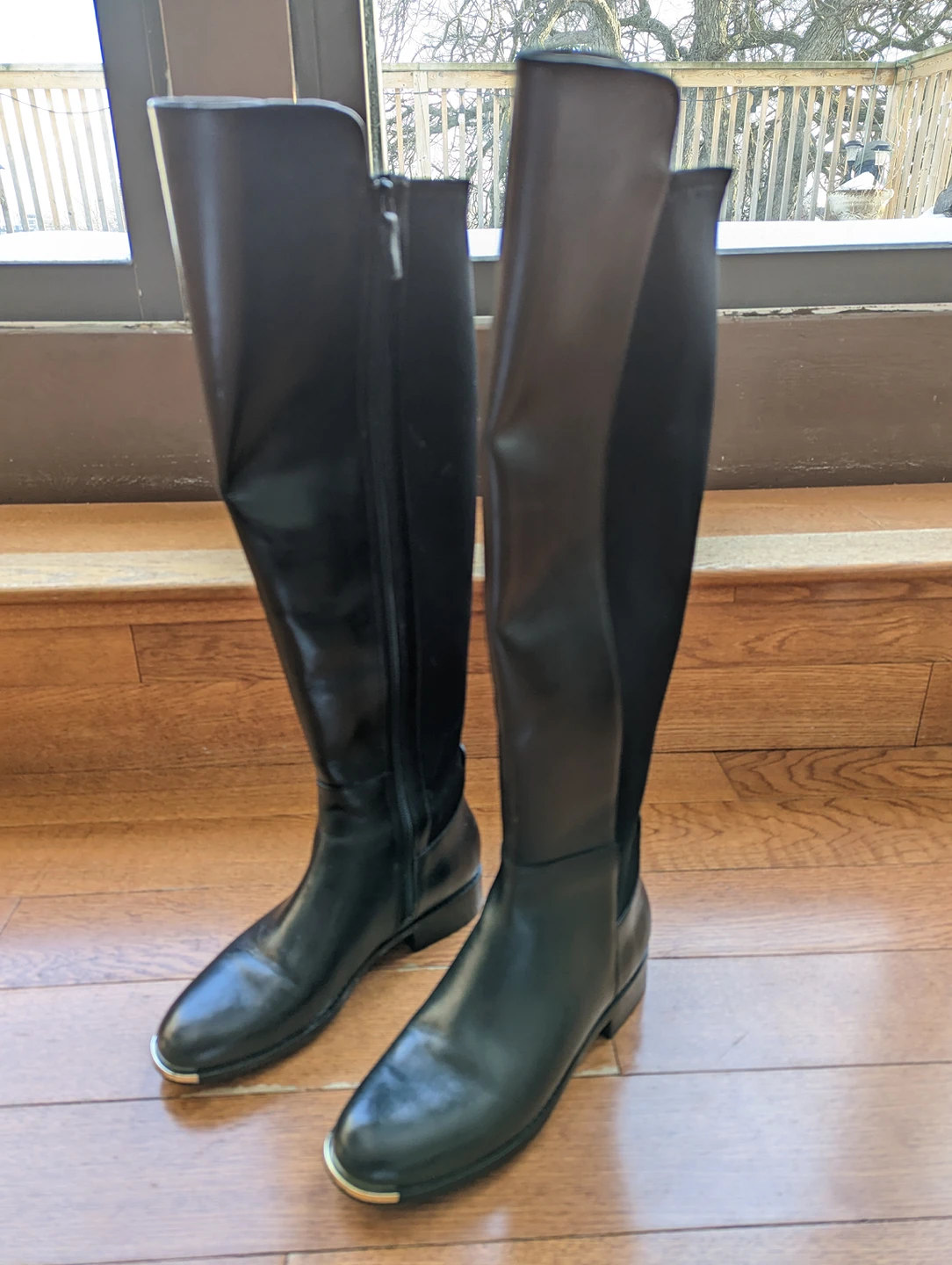 Brand new Cole Haan knee high leather boots image indicator(3)