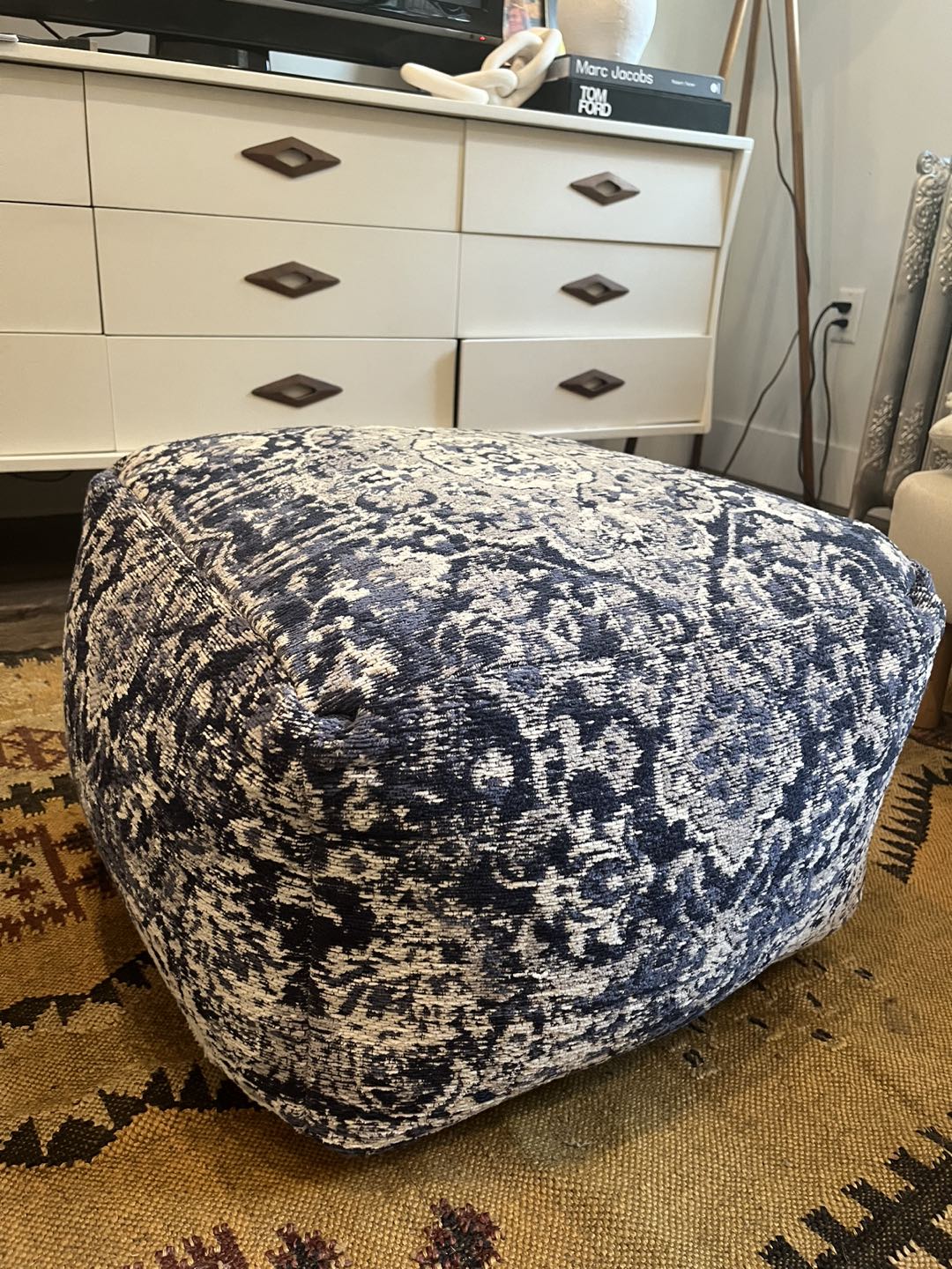 Moroccan style pouf pillow