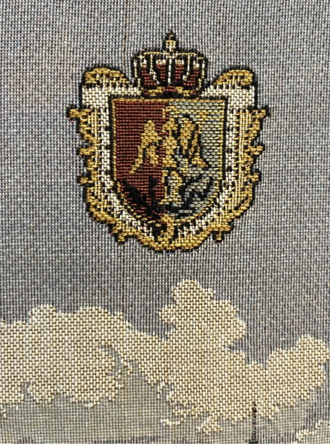 Vintage Framed Belgium Tapestry of  the Grand Place in Brussels. image indicator(4)