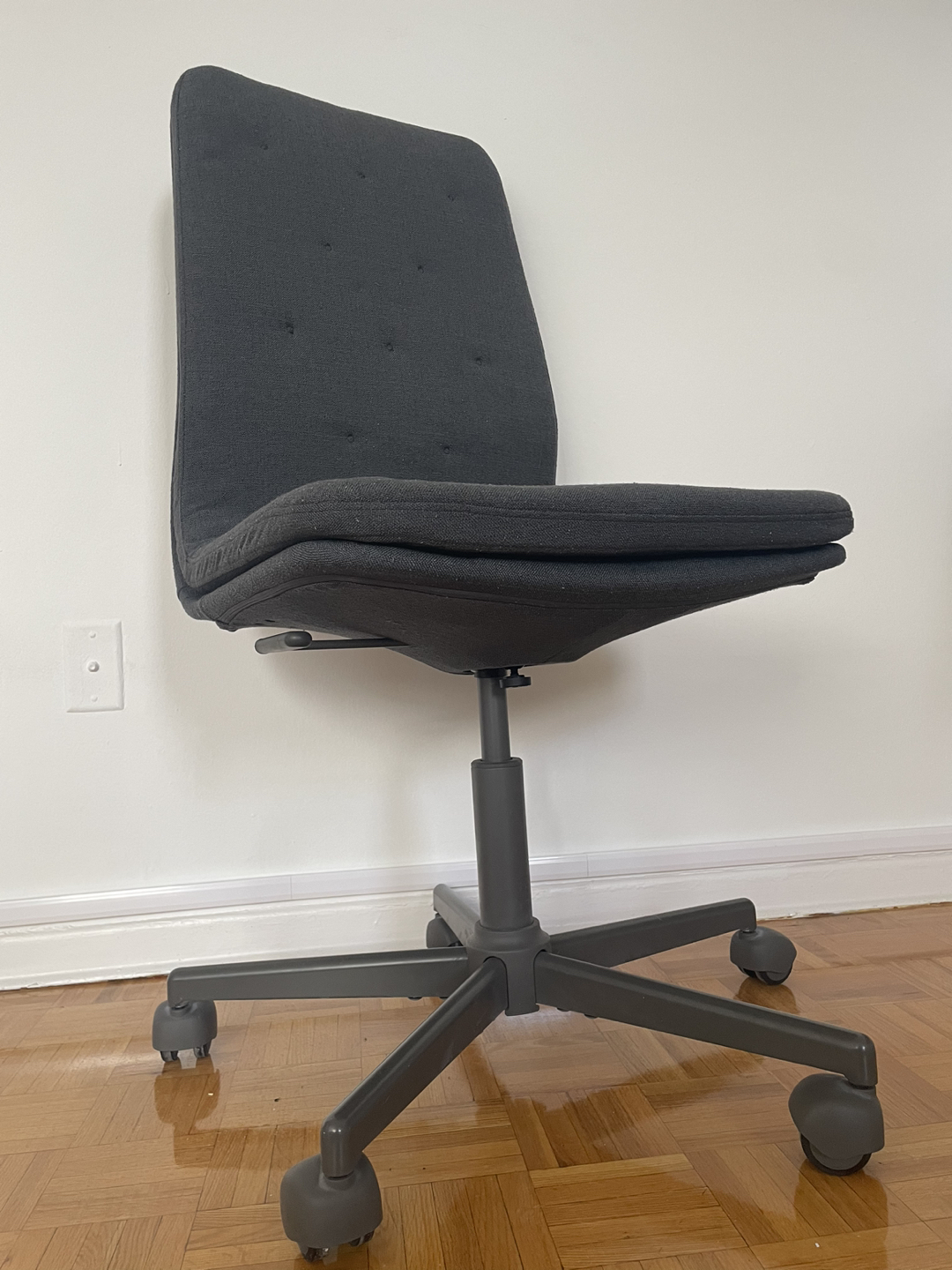 MULLFJÄLLET Conference chair with casters, wNaggen dark gray - photo 2
