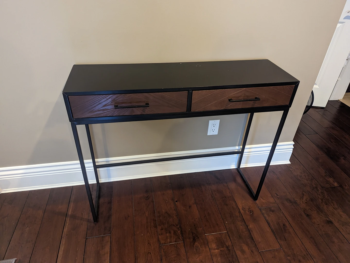 Dark Wood Console Table