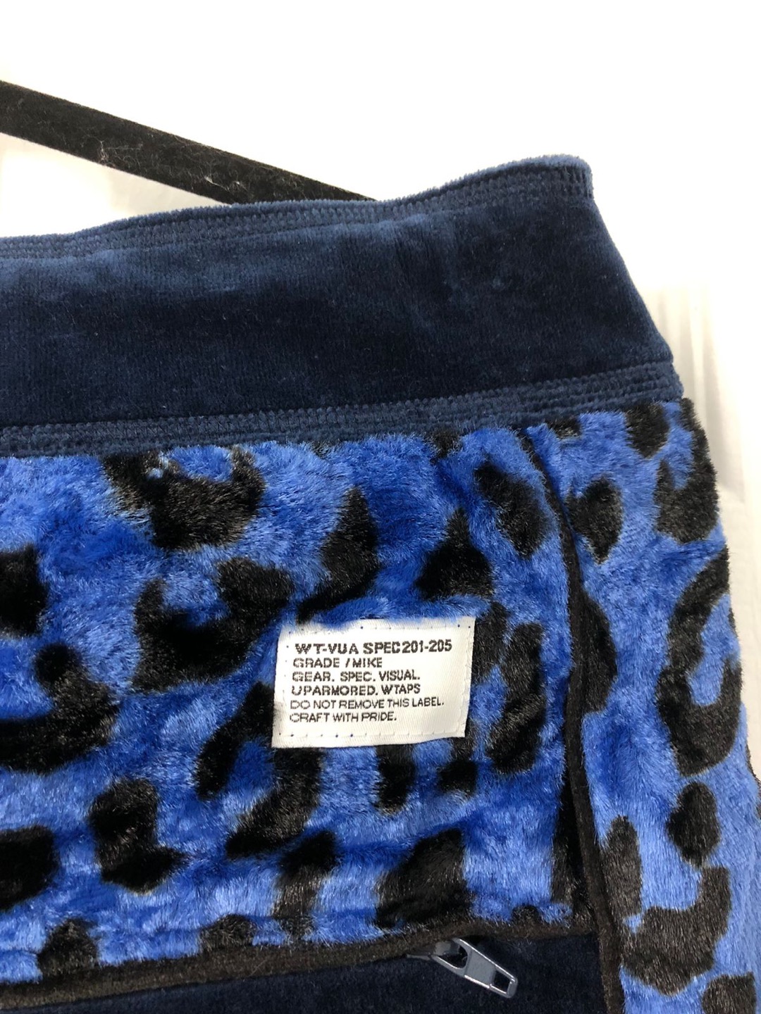 WTAPS, warmup shorts, animal print,velvet, 1 piece o 2 set, M - photo 5