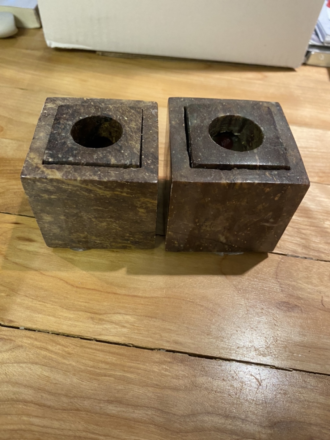 Stone candle holders thumbnail