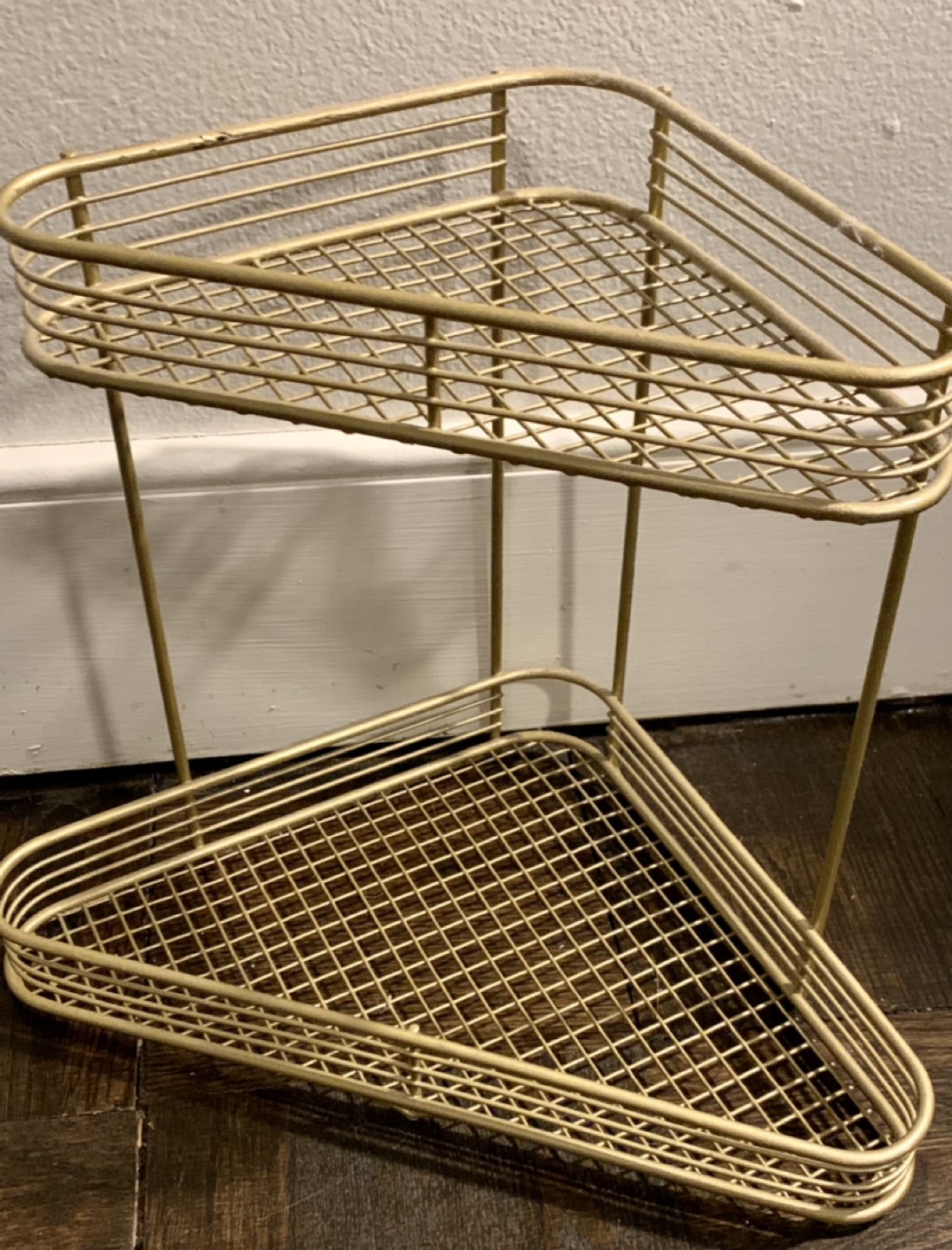 Gold Corner Shelves