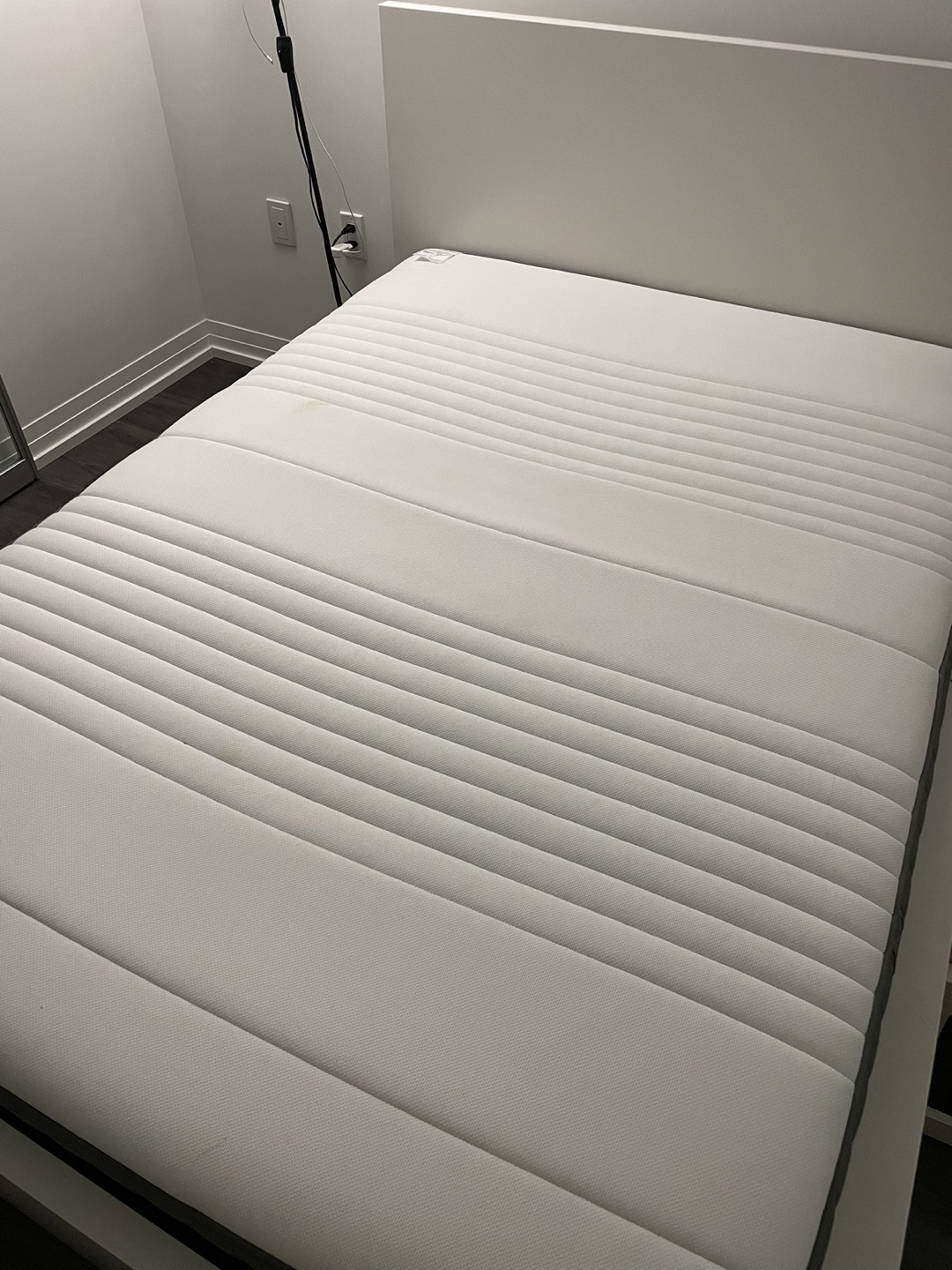 Ikea full size bed mattress, frame, drawers