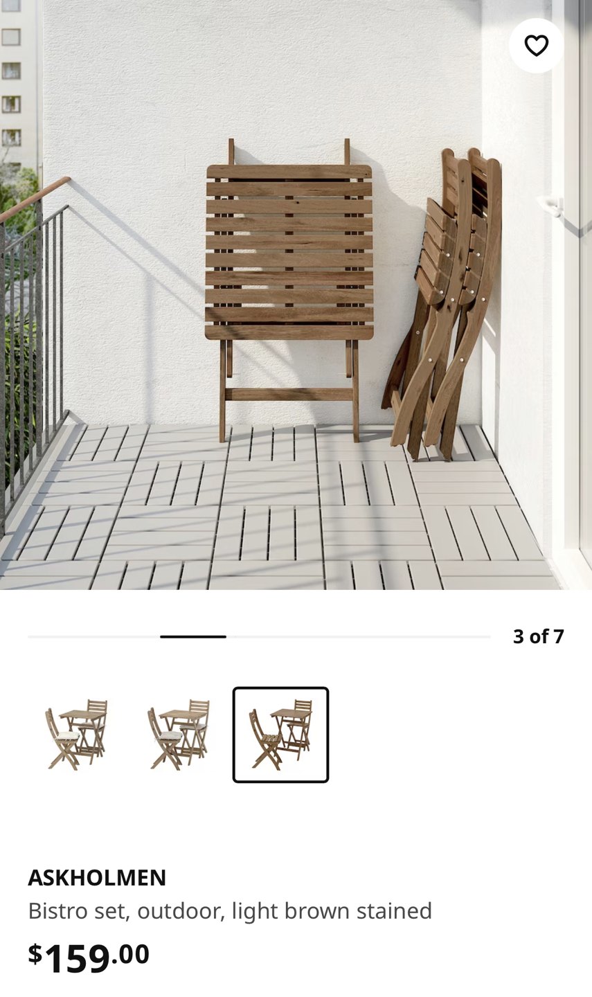 IKEA Askholmen Patio Set - photo 3