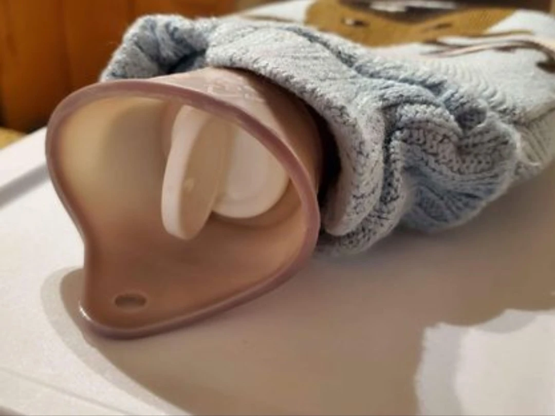 Hot water bottle with cover thumbnail