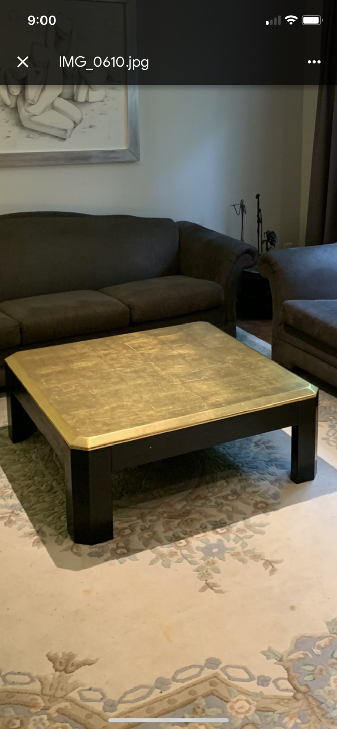 Gilded coffee table