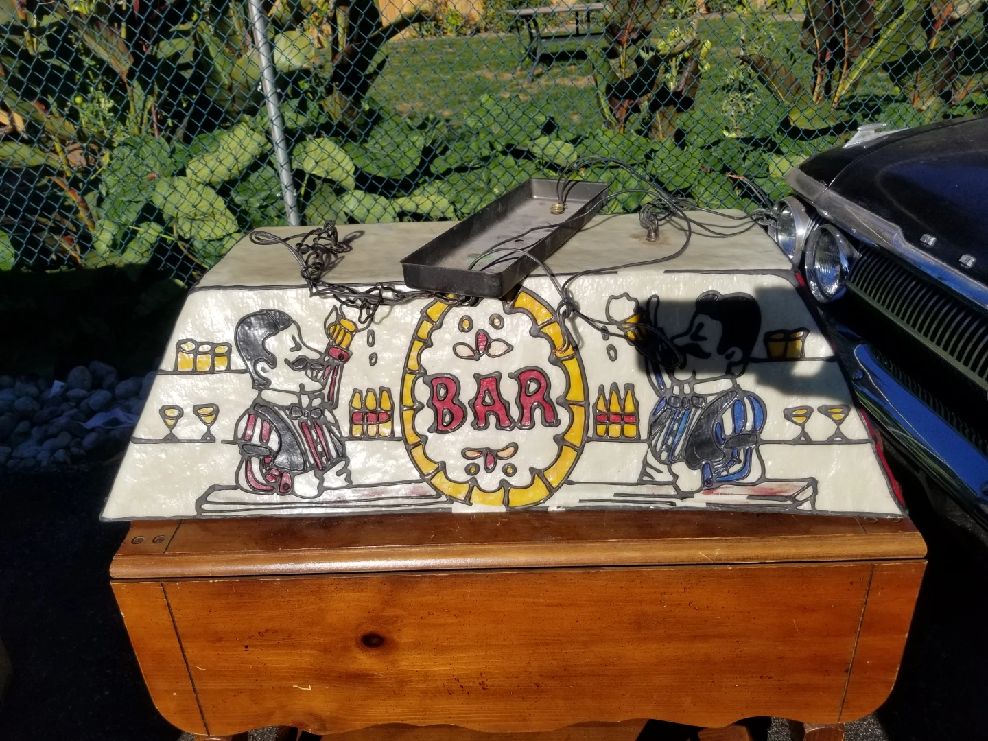 Vintage Bar/Pool table Ceiling Light thumbnail
